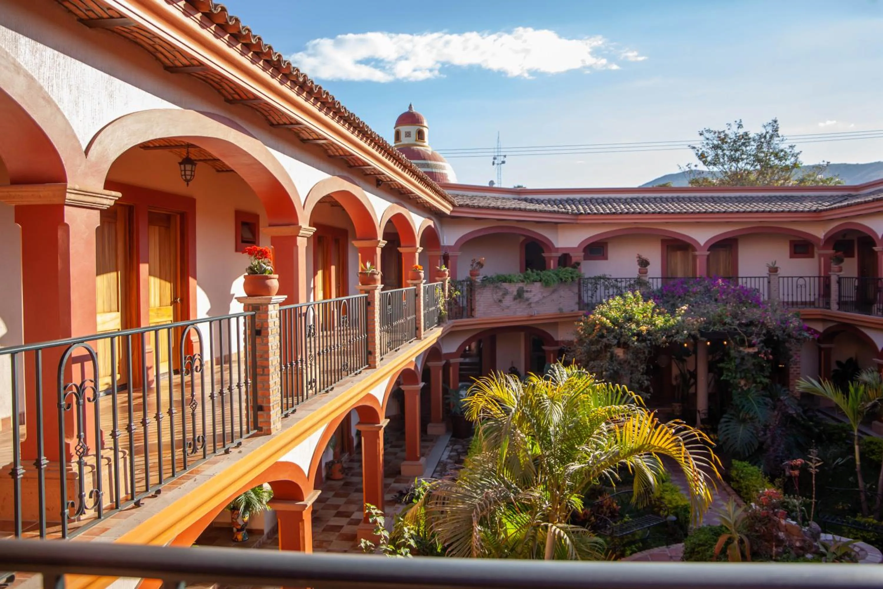 Garden view in Encanto de la Sierra Hotel