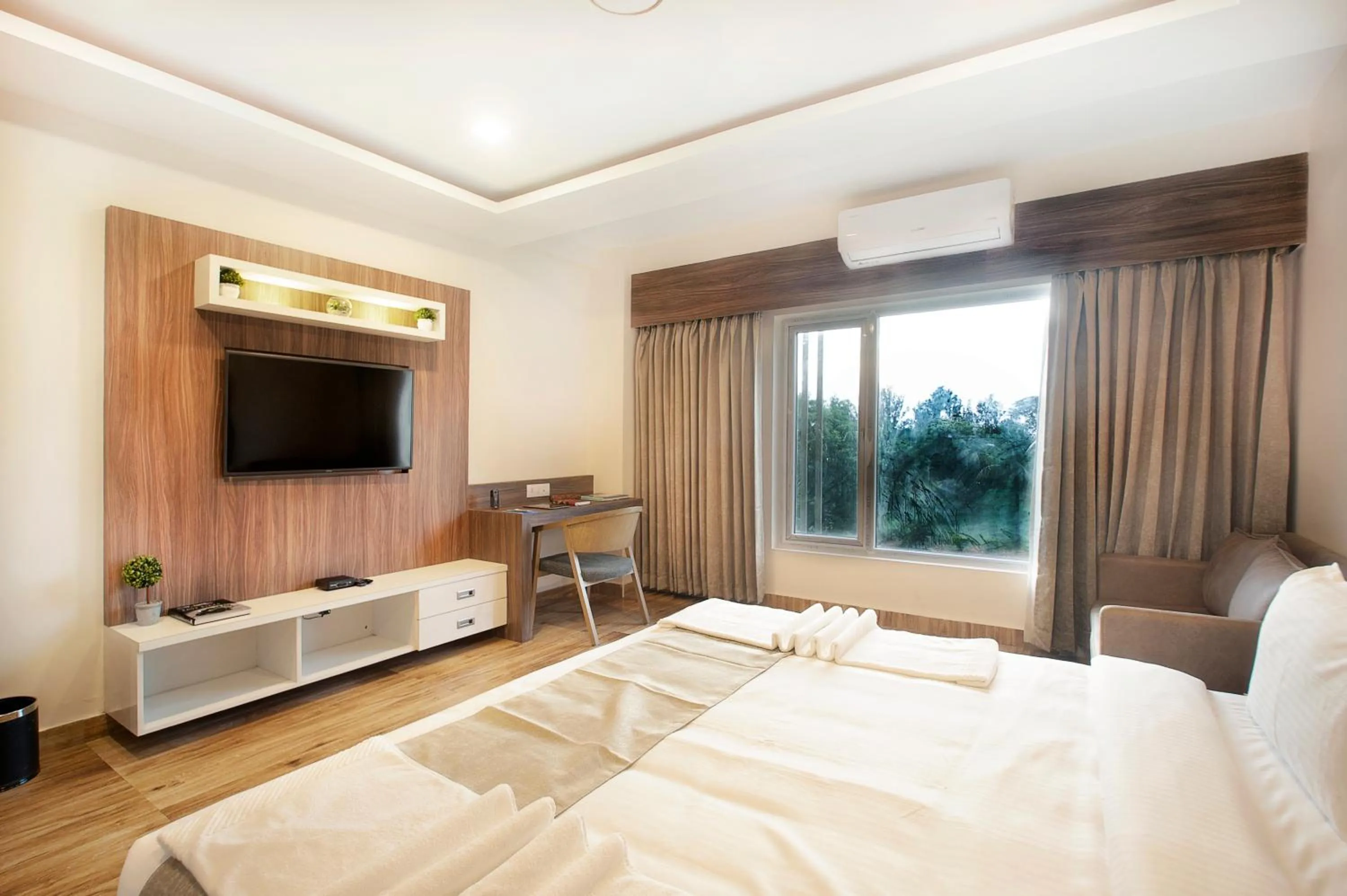 Seating area, Bed in ABM Boutique Hotel by Purple Cloud