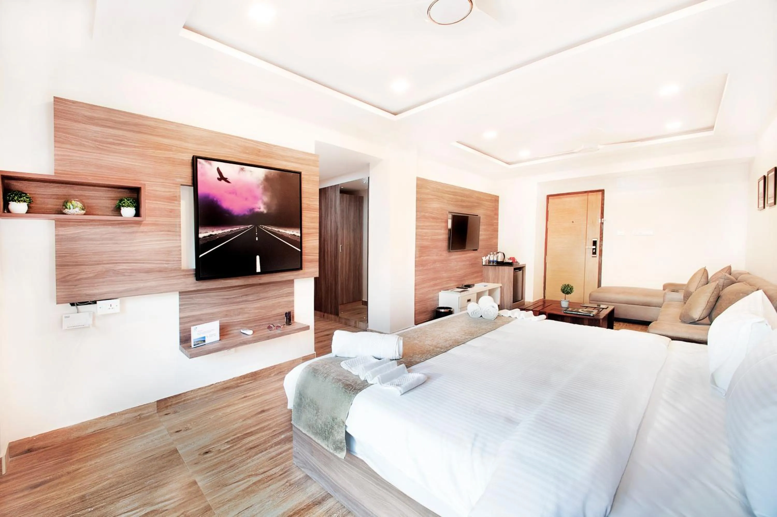 Photo of the whole room, Bed in ABM Boutique Hotel by Purple Cloud