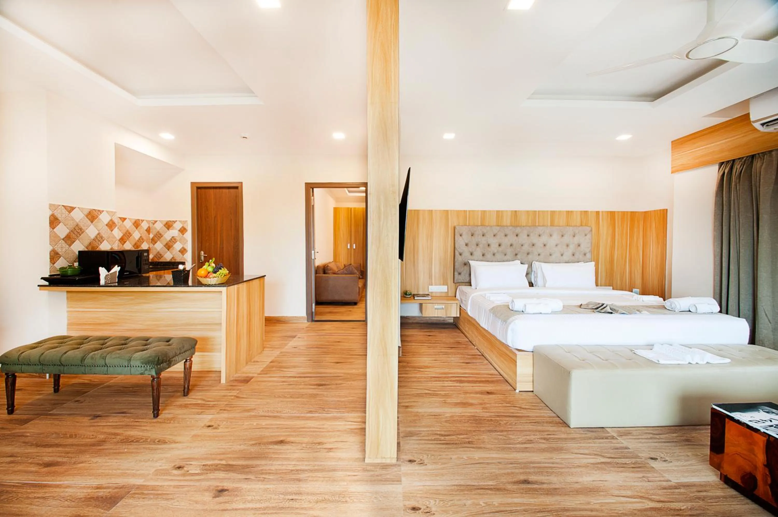 Seating area, Bed in ABM Boutique Hotel by Purple Cloud