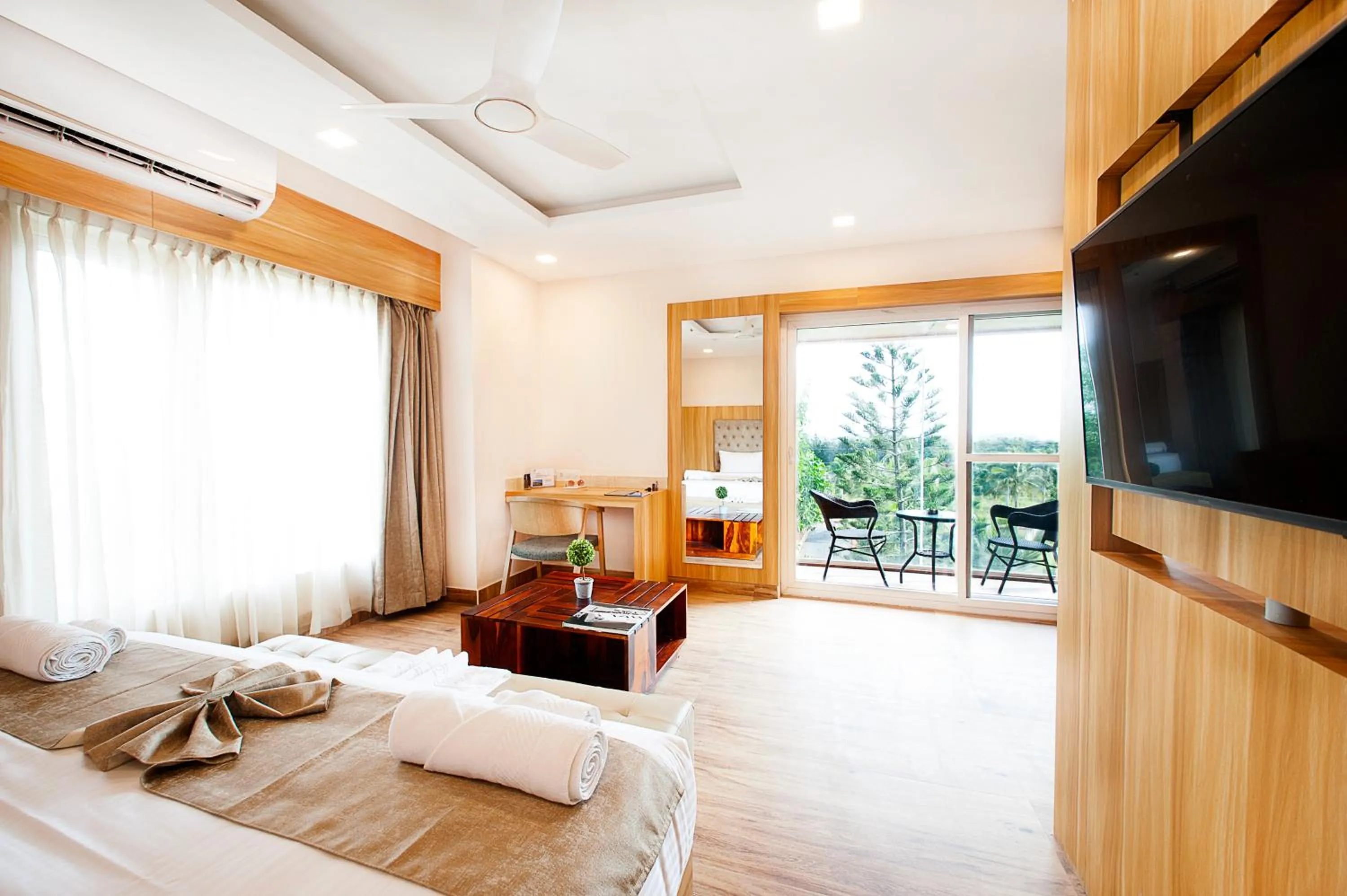 Seating area, Bed in ABM Boutique Hotel by Purple Cloud