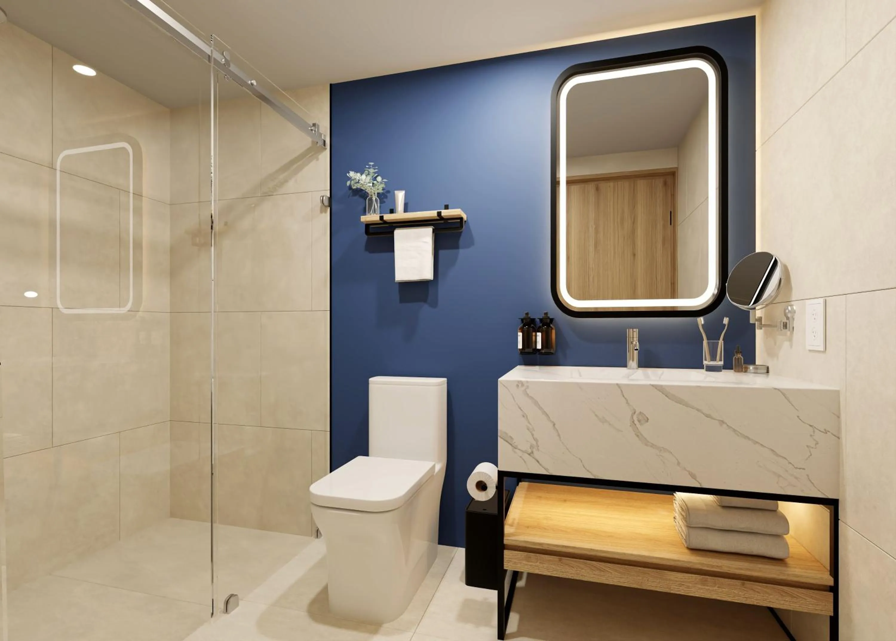 Bathroom in voco Surfside Aruba by IHG