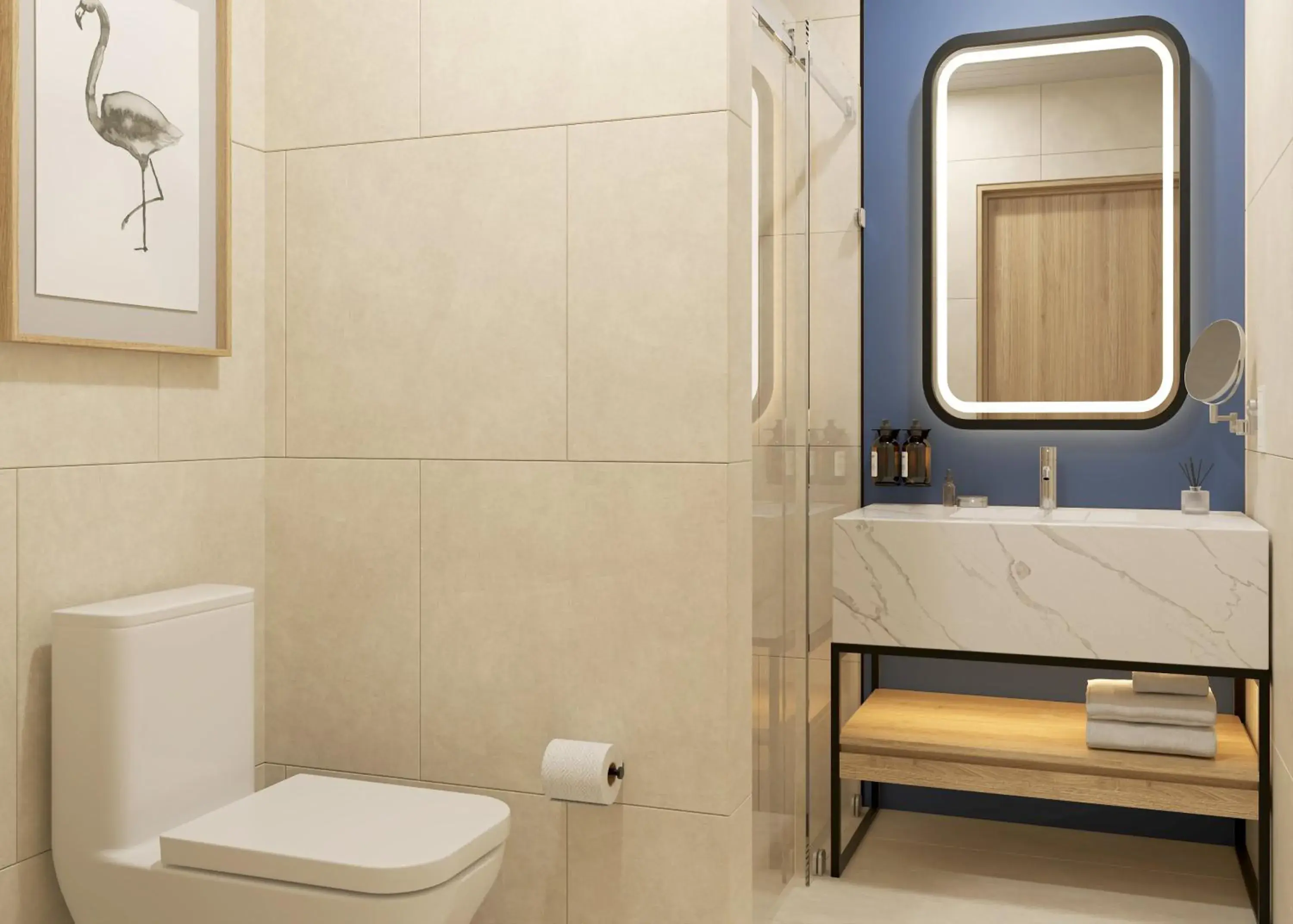 Two-Bedroom Suite with One King Bed and Two Double Beds in voco Surfside Aruba by IHG Two-Bedroom Suite with One King Bed and Two Double Beds in voco Surfside Aruba by IHG