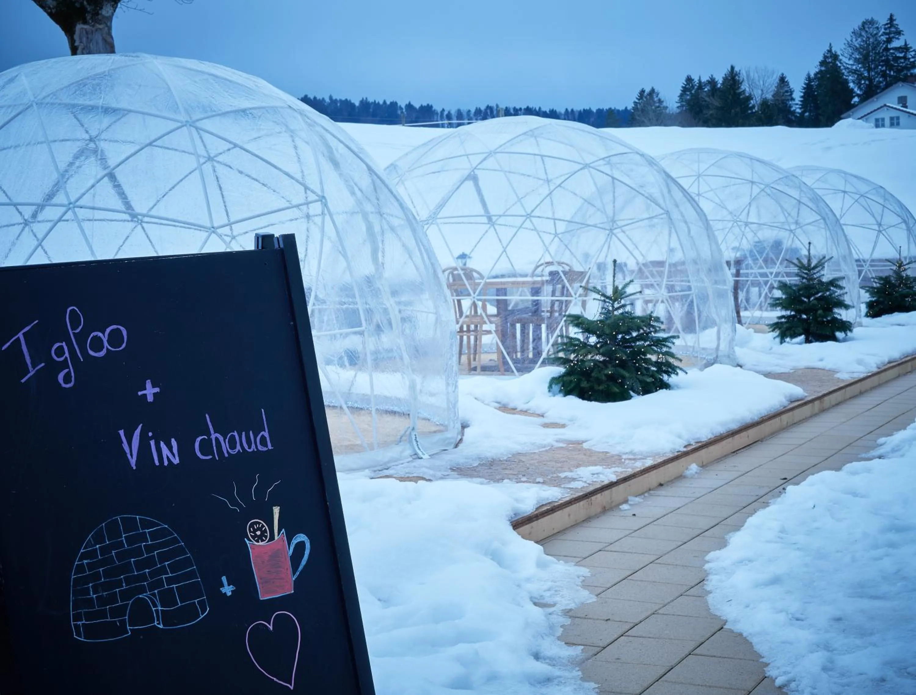 Balcony/Terrace in Auberge de Bellelay Restaurant Chez Aron Balde