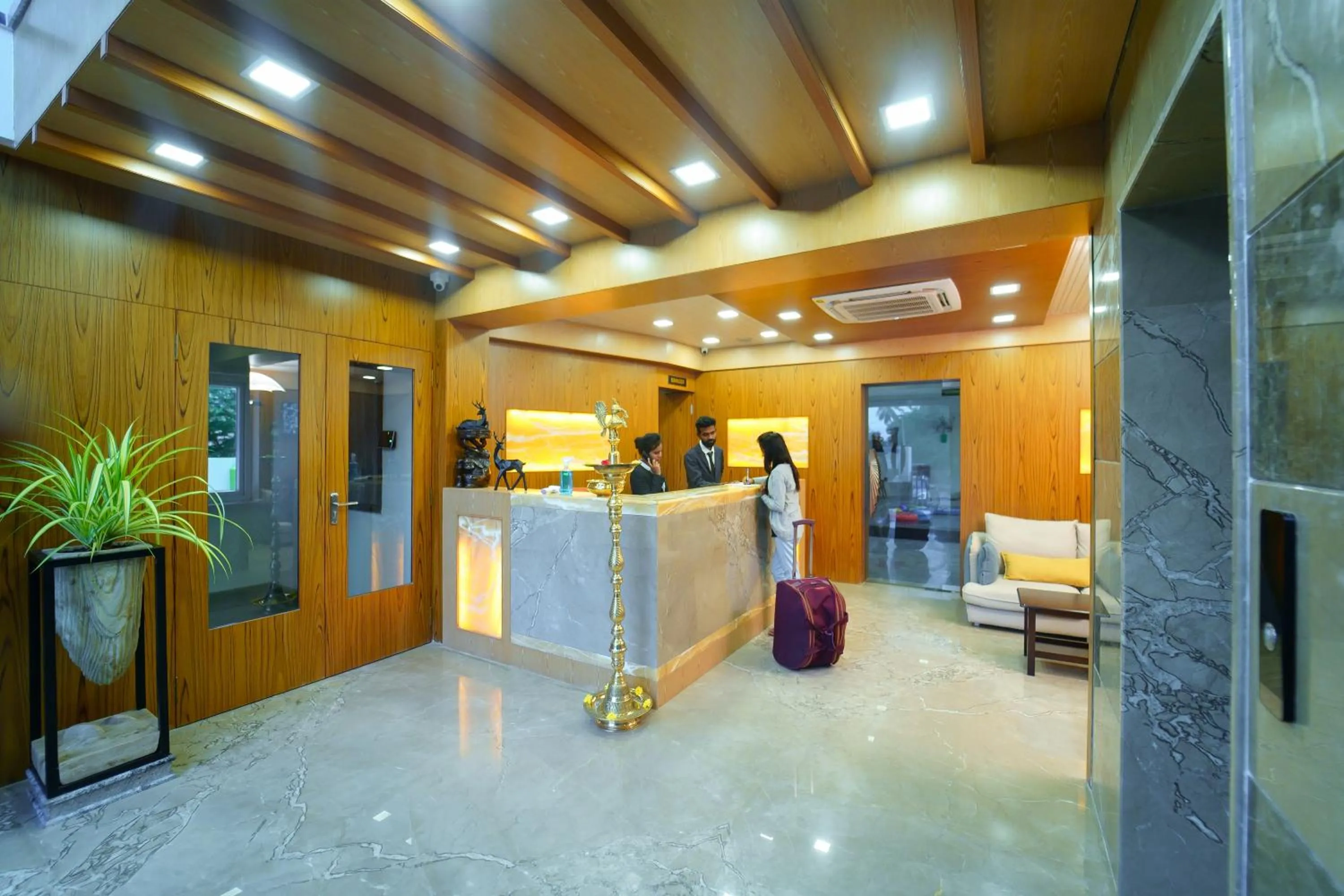 Lobby or reception in Grand Padappai Residency - GPR