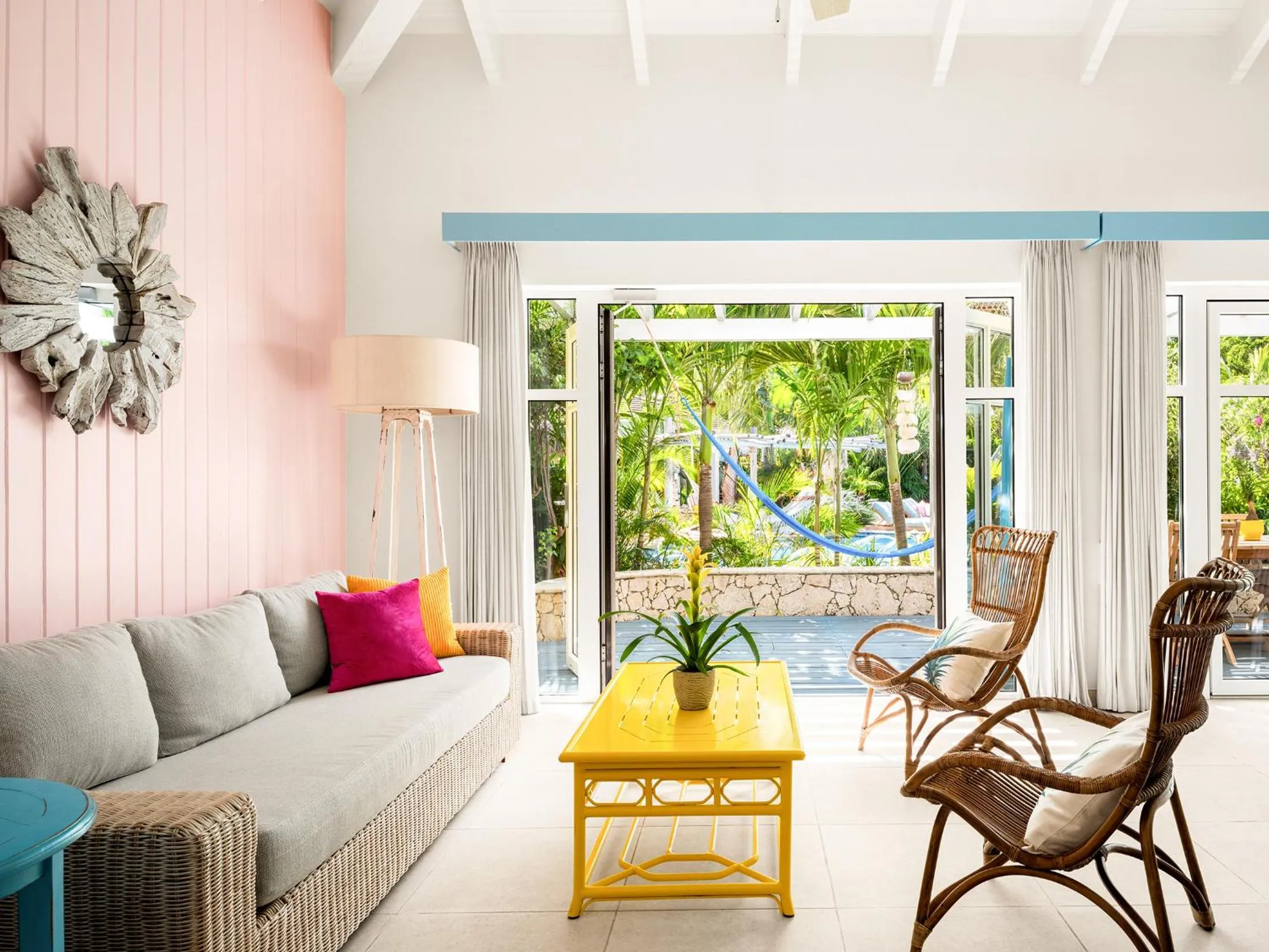 Living room in Boardwalk Boutique Hotel Aruba - Adults Only