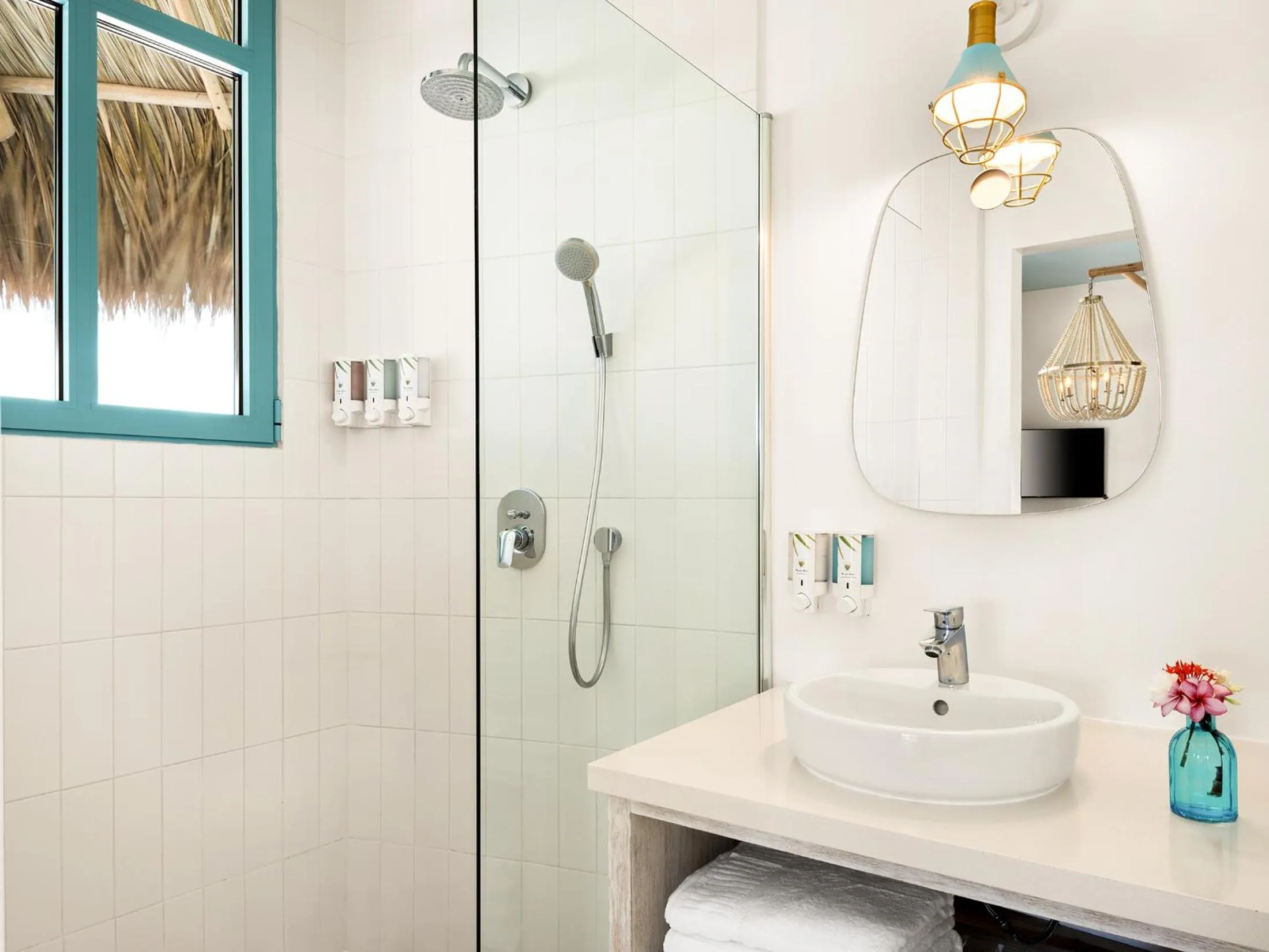 Shower in Boardwalk Boutique Hotel Aruba - Adults Only