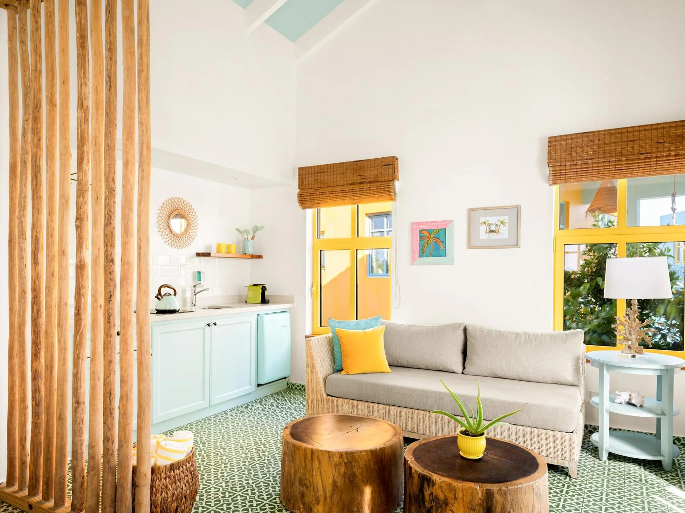 Kitchen or kitchenette in Boardwalk Boutique Hotel Aruba - Adults Only