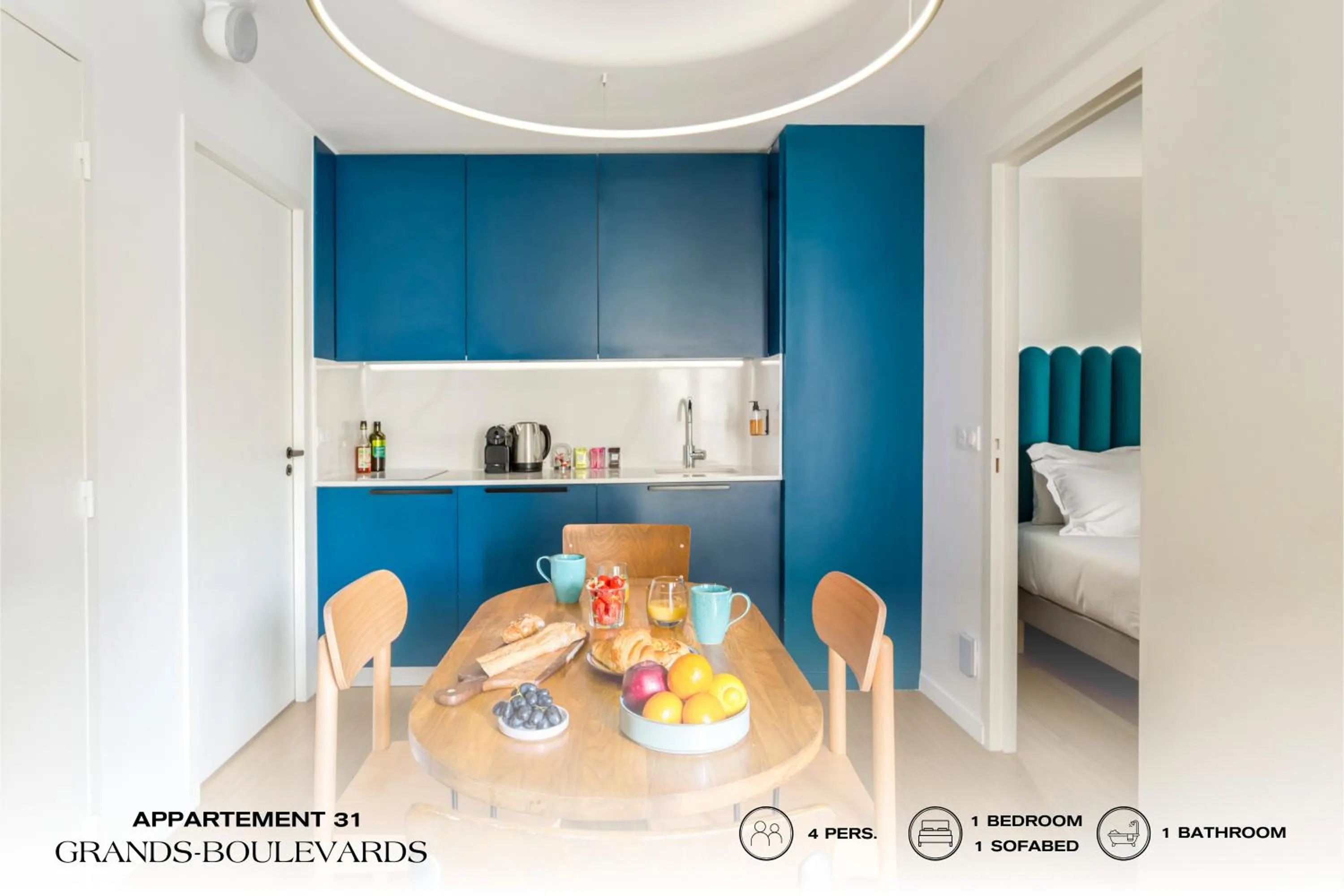 Kitchen or kitchenette in Beauquartier - Grands Boulevards