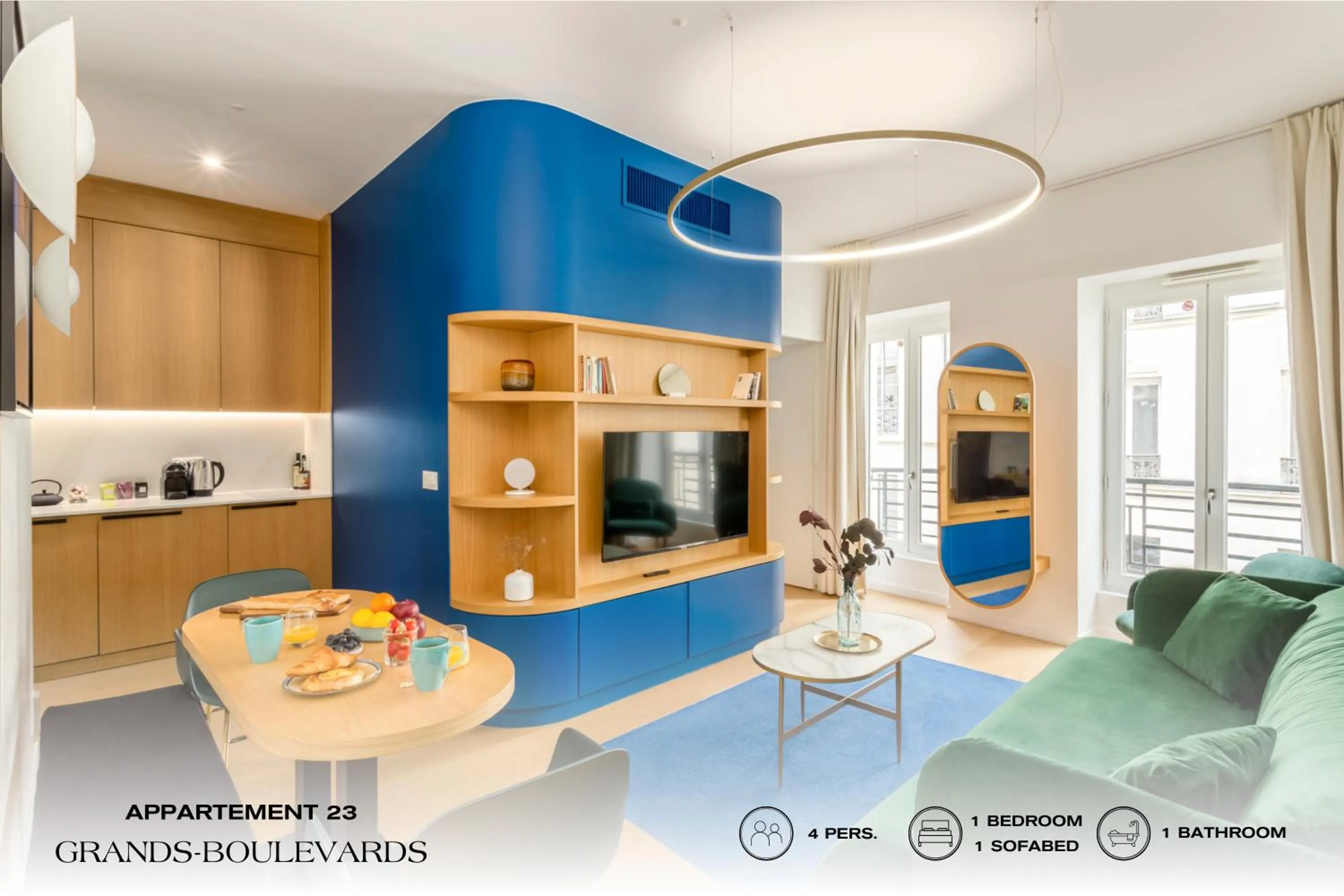 Kitchen or kitchenette in Beauquartier - Grands Boulevards