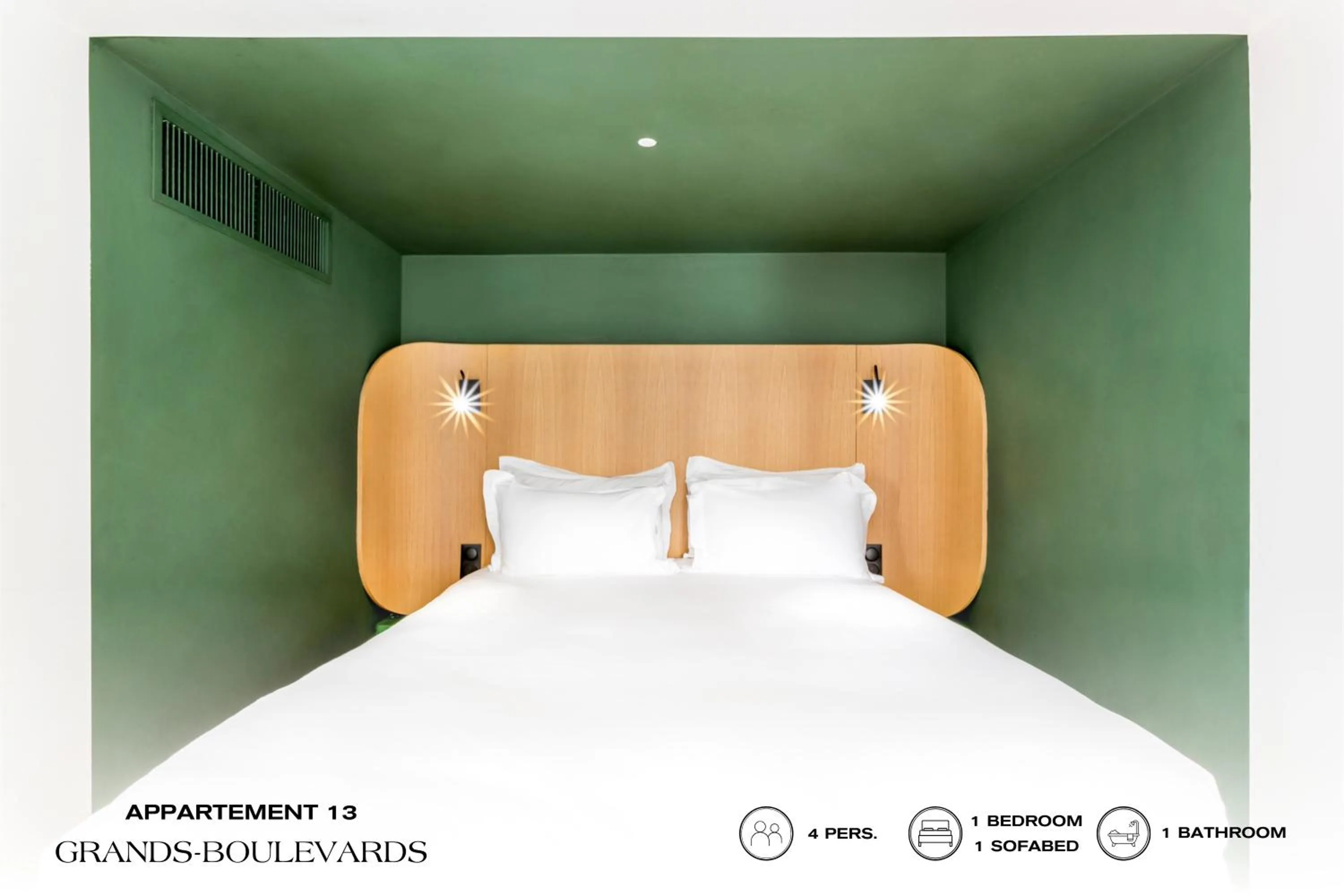 Bed in Beauquartier - Grands Boulevards