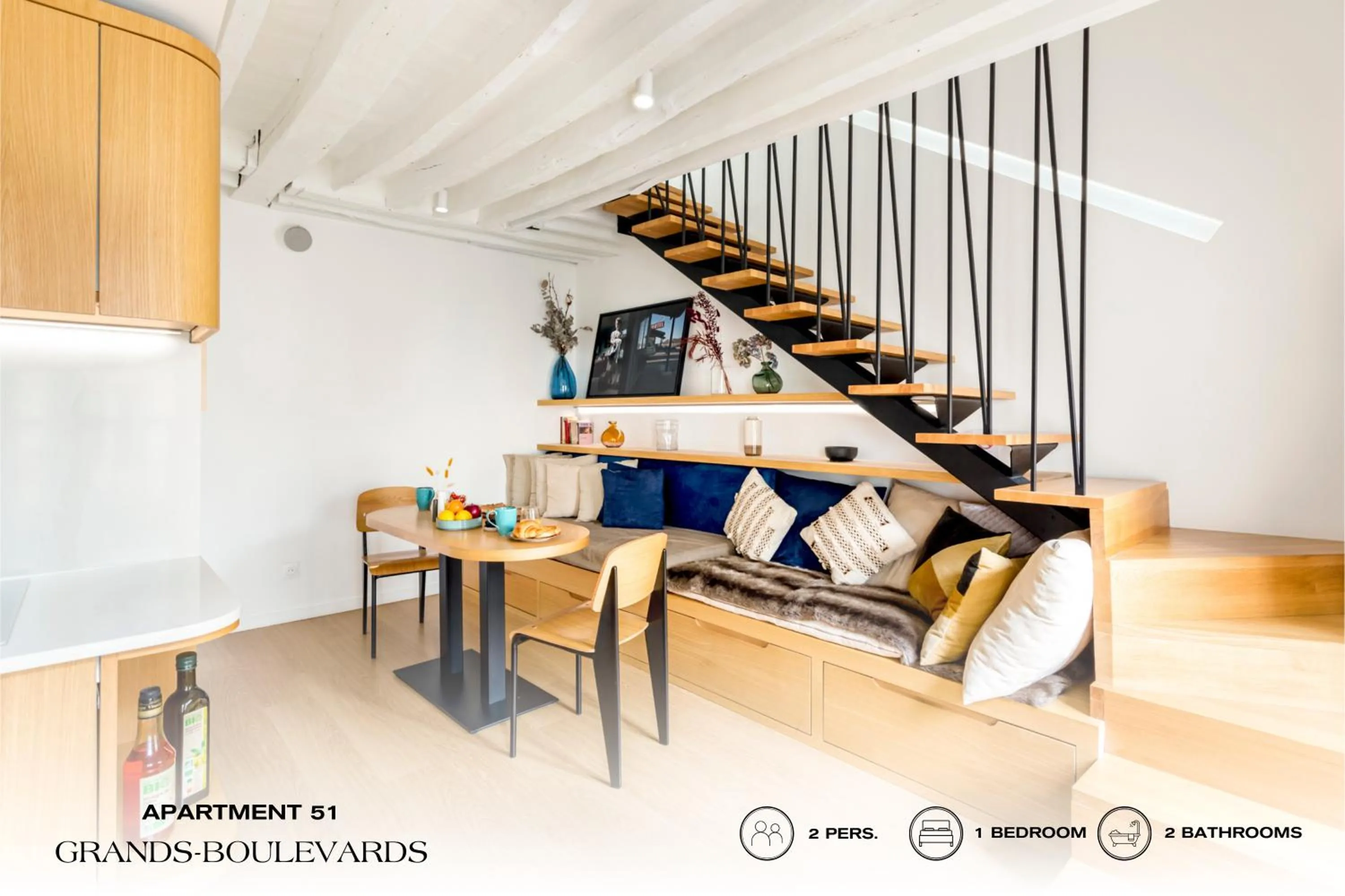 Living room in Beauquartier - Grands Boulevards