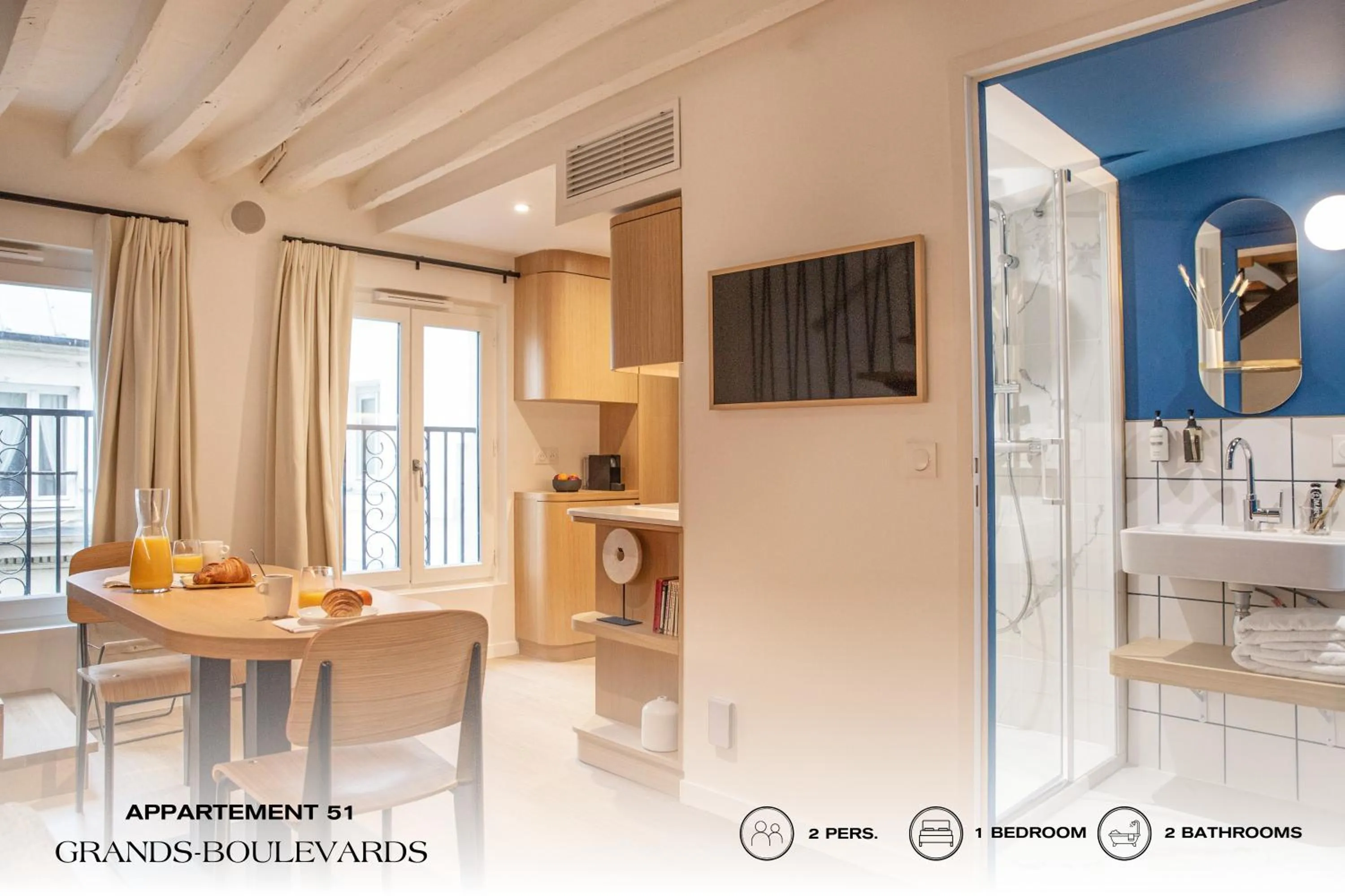 Bathroom in Beauquartier - Grands Boulevards