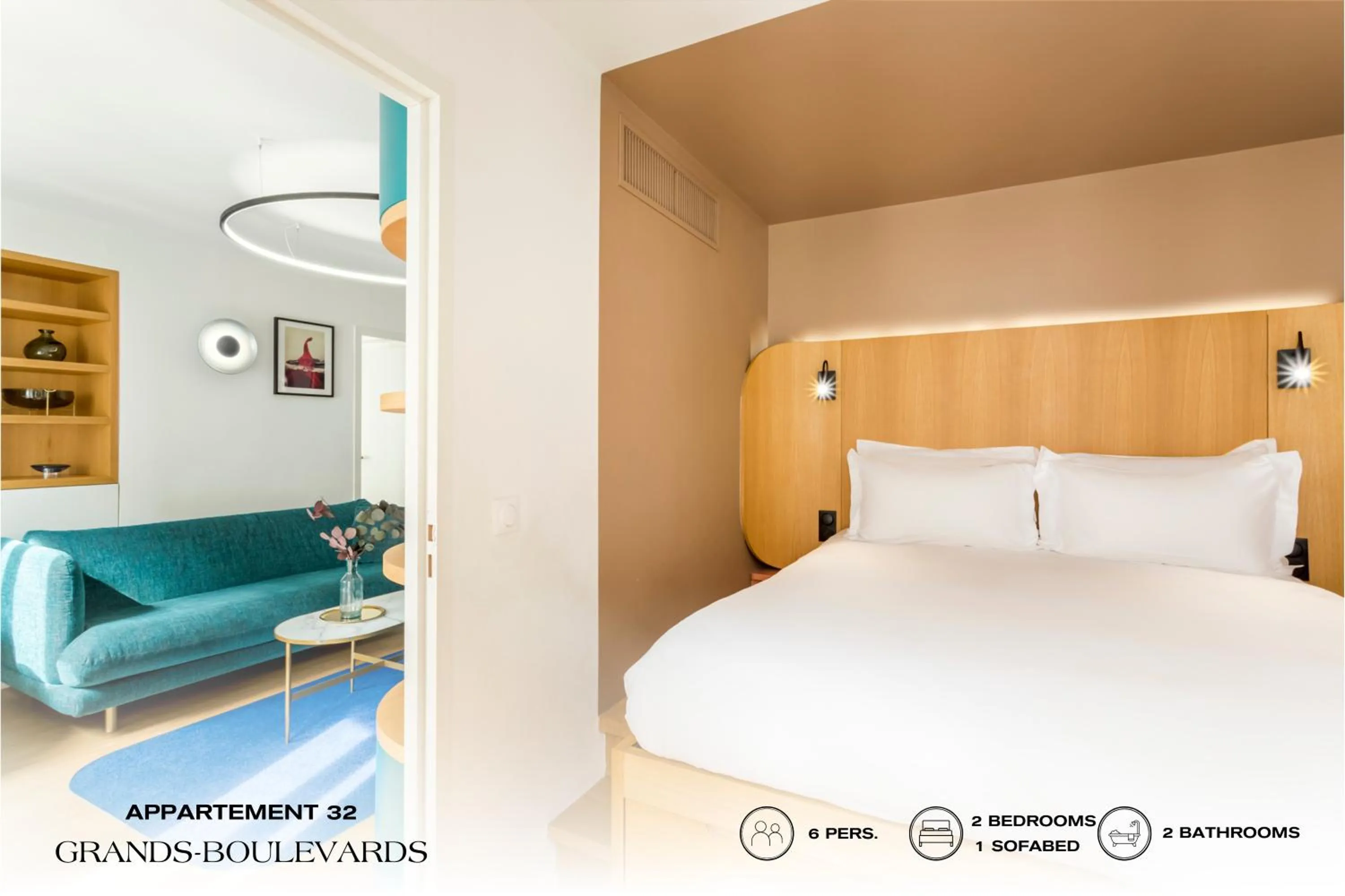 Bed in Beauquartier - Grands Boulevards