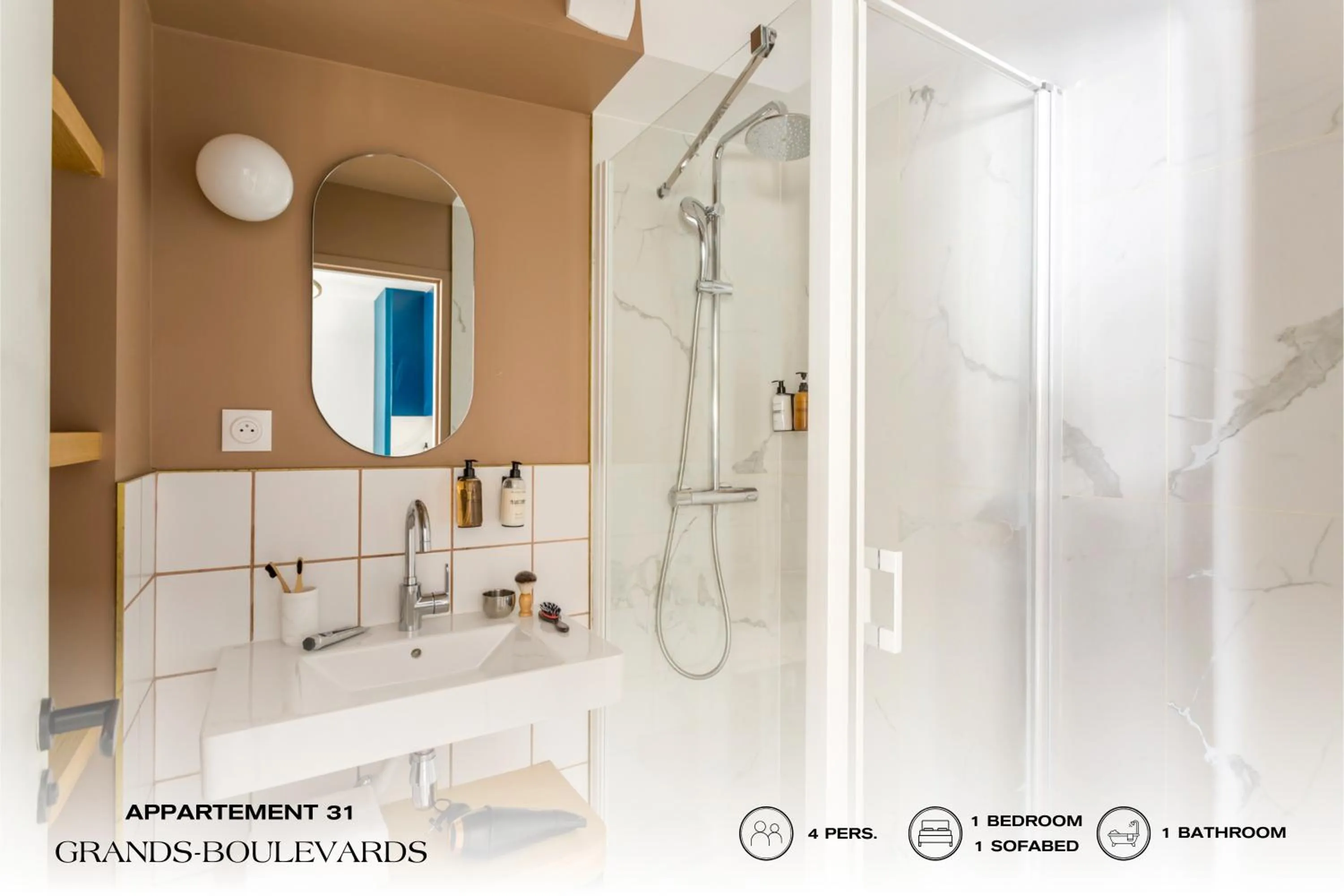 Shower in Beauquartier - Grands Boulevards