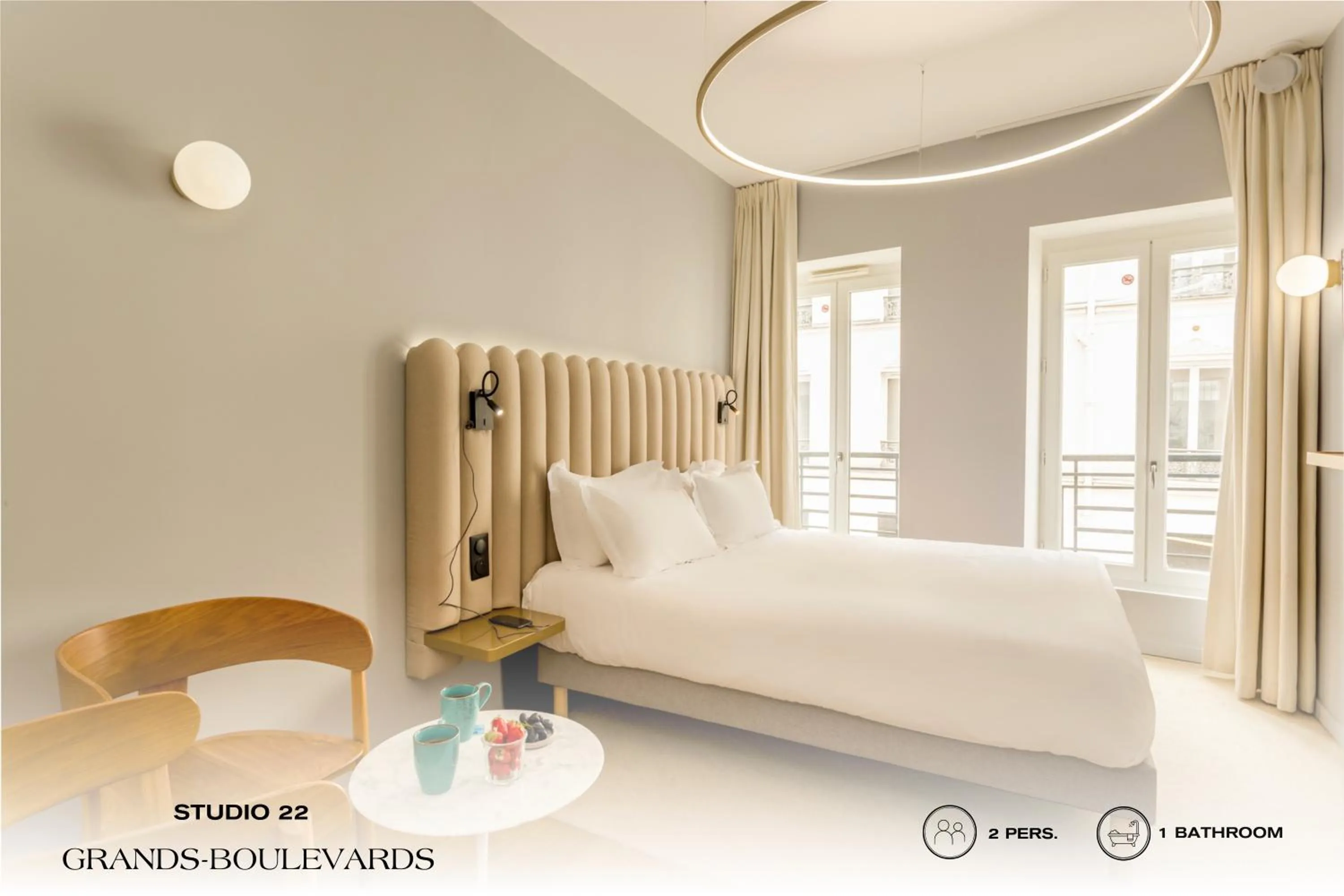 Bed in Beauquartier - Grands Boulevards