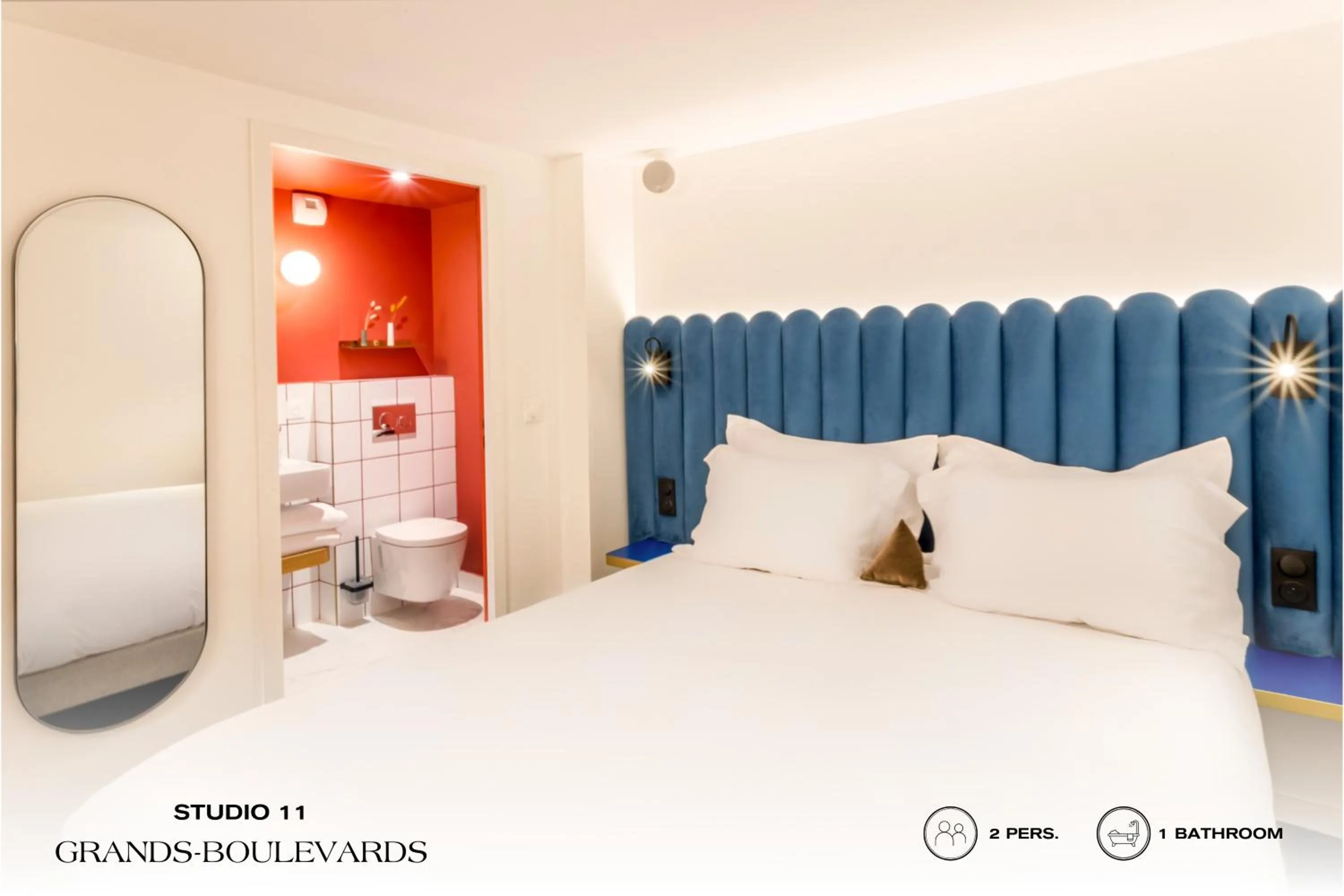 Toilet, Bed in Beauquartier - Grands Boulevards