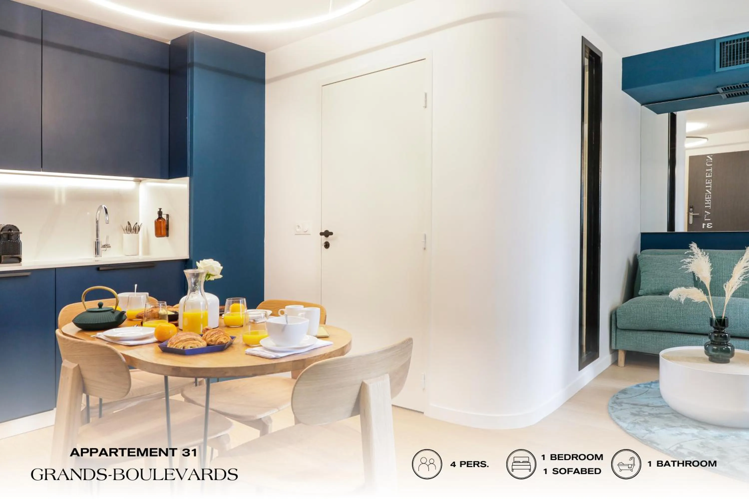 Kitchen or kitchenette in Beauquartier - Grands Boulevards