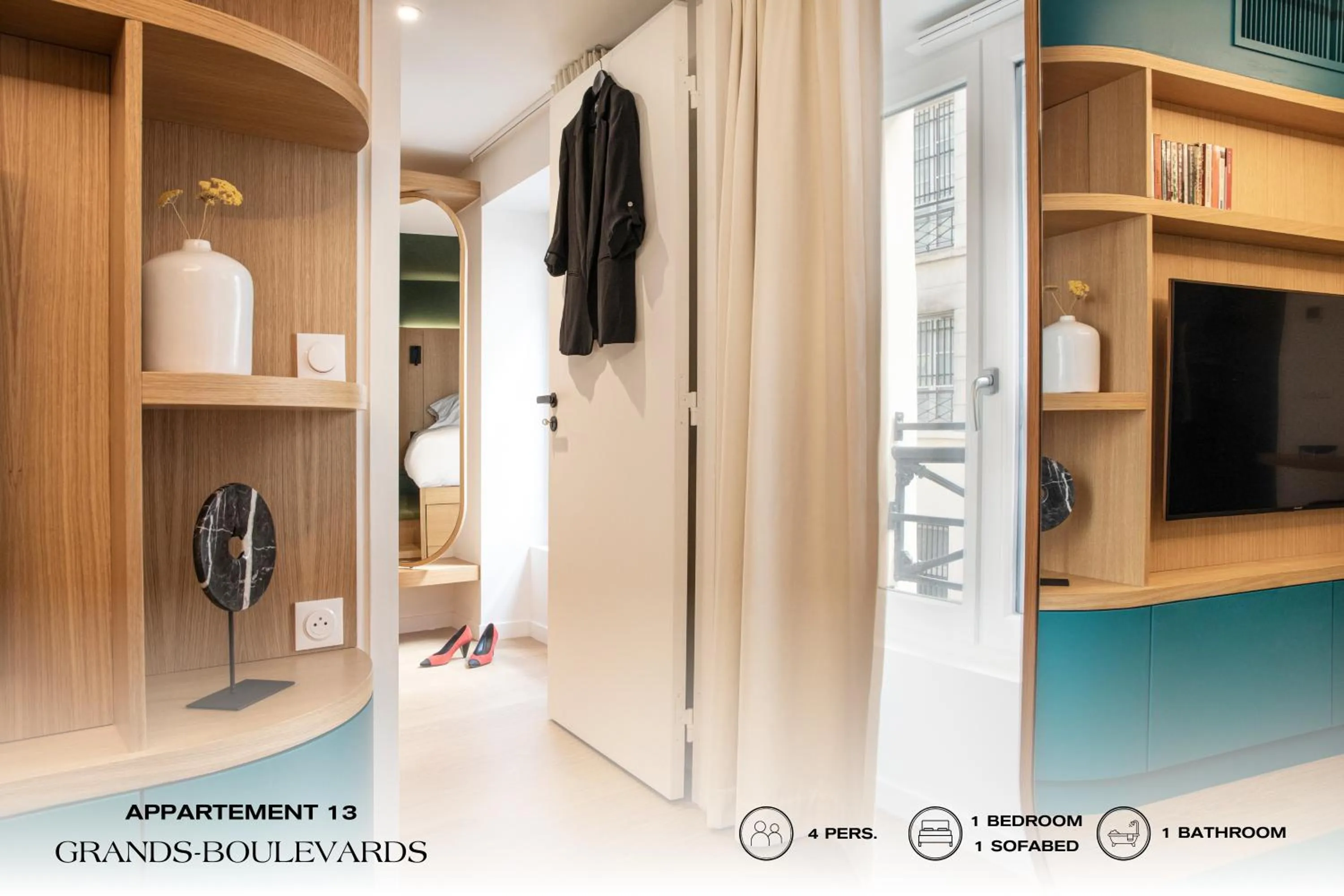 Living room in Beauquartier - Grands Boulevards