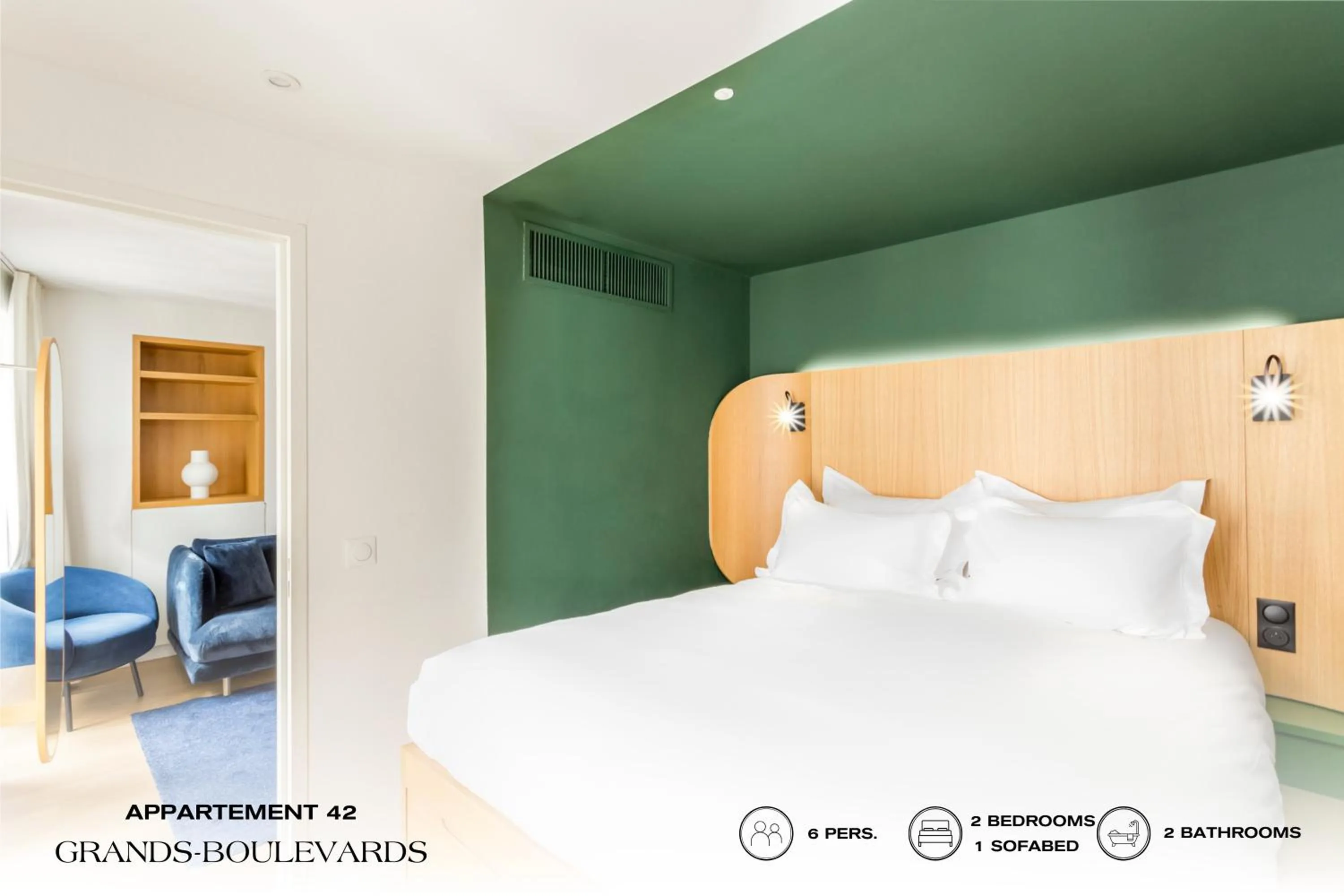 Bed in Beauquartier - Grands Boulevards