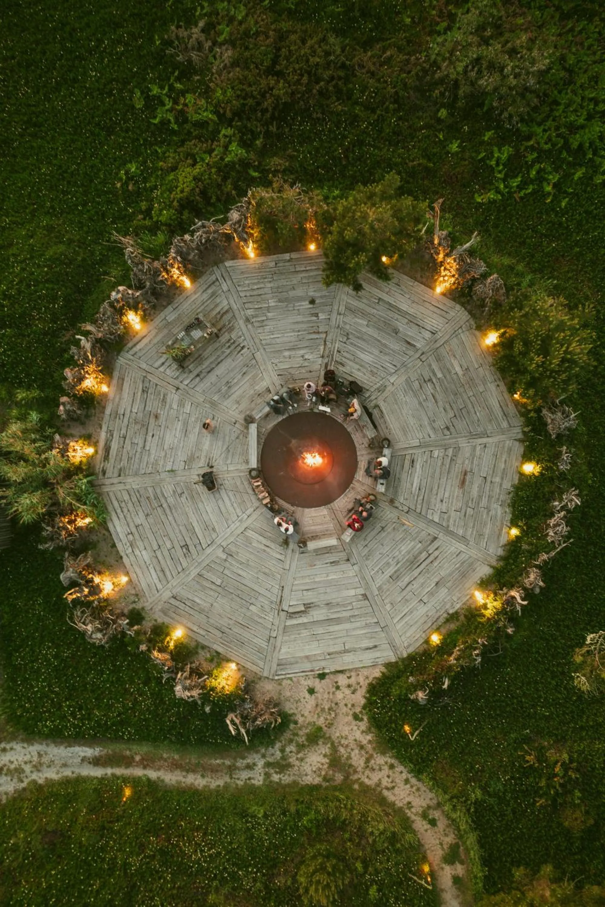 Bird's eye view in Areias do Seixo Villas