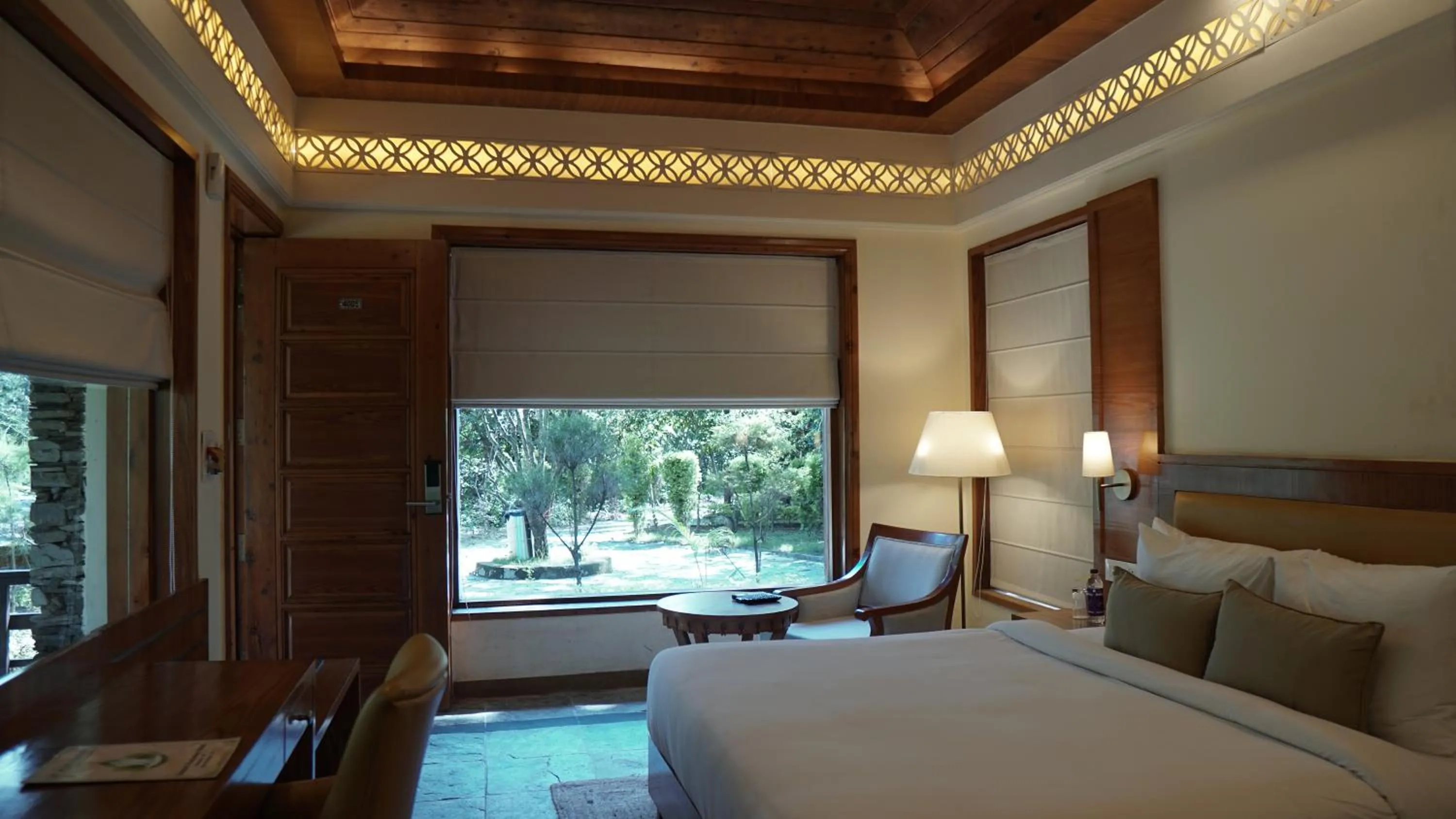 View (from property/room), Bed in Punarnava Resort & Spa