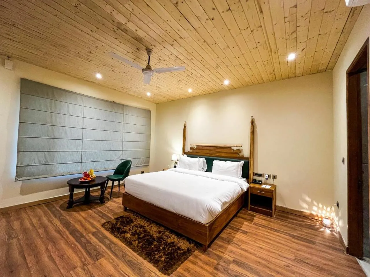 Bed in Punarnava Resort & Spa