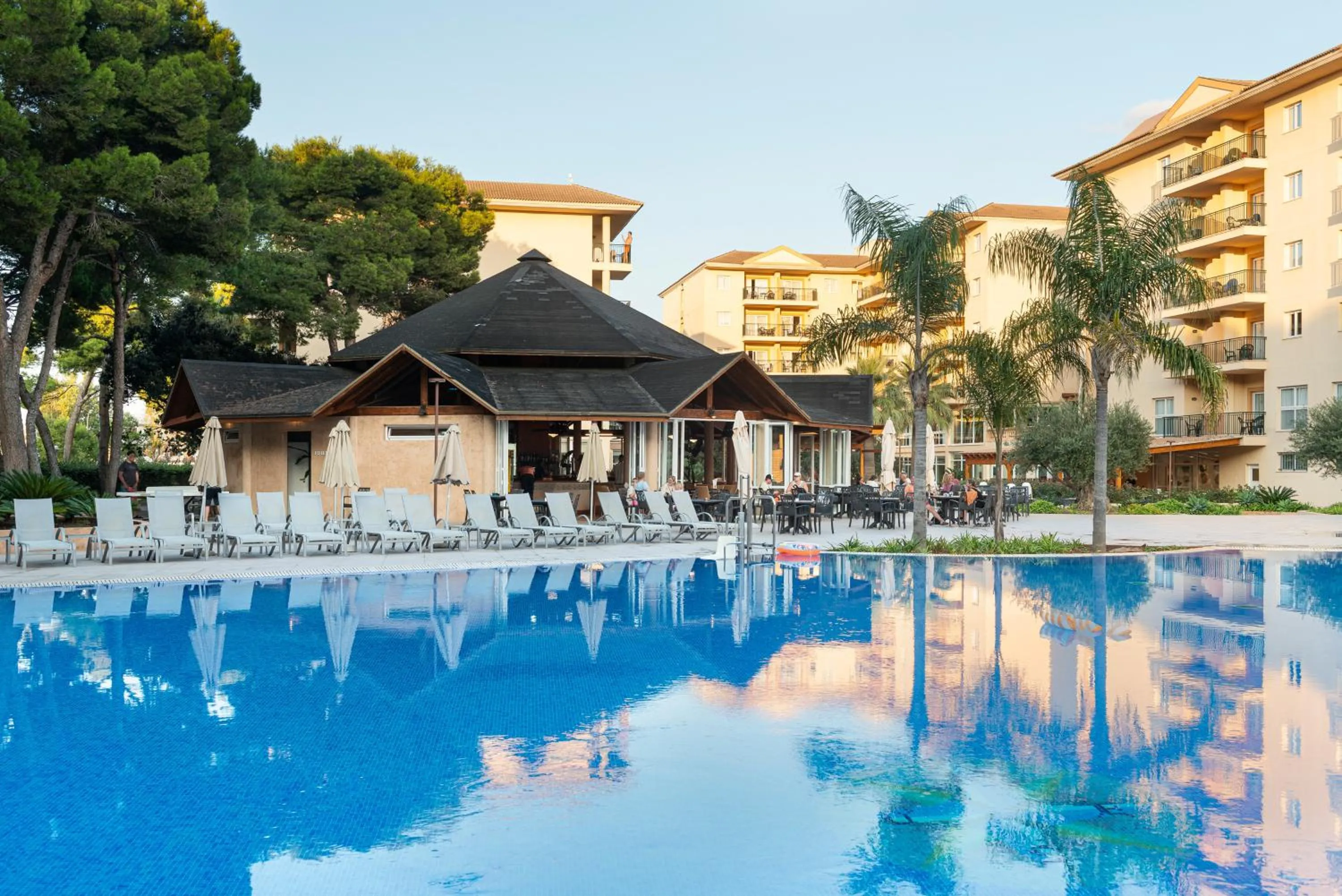 Pool view in Can Picafort Palace