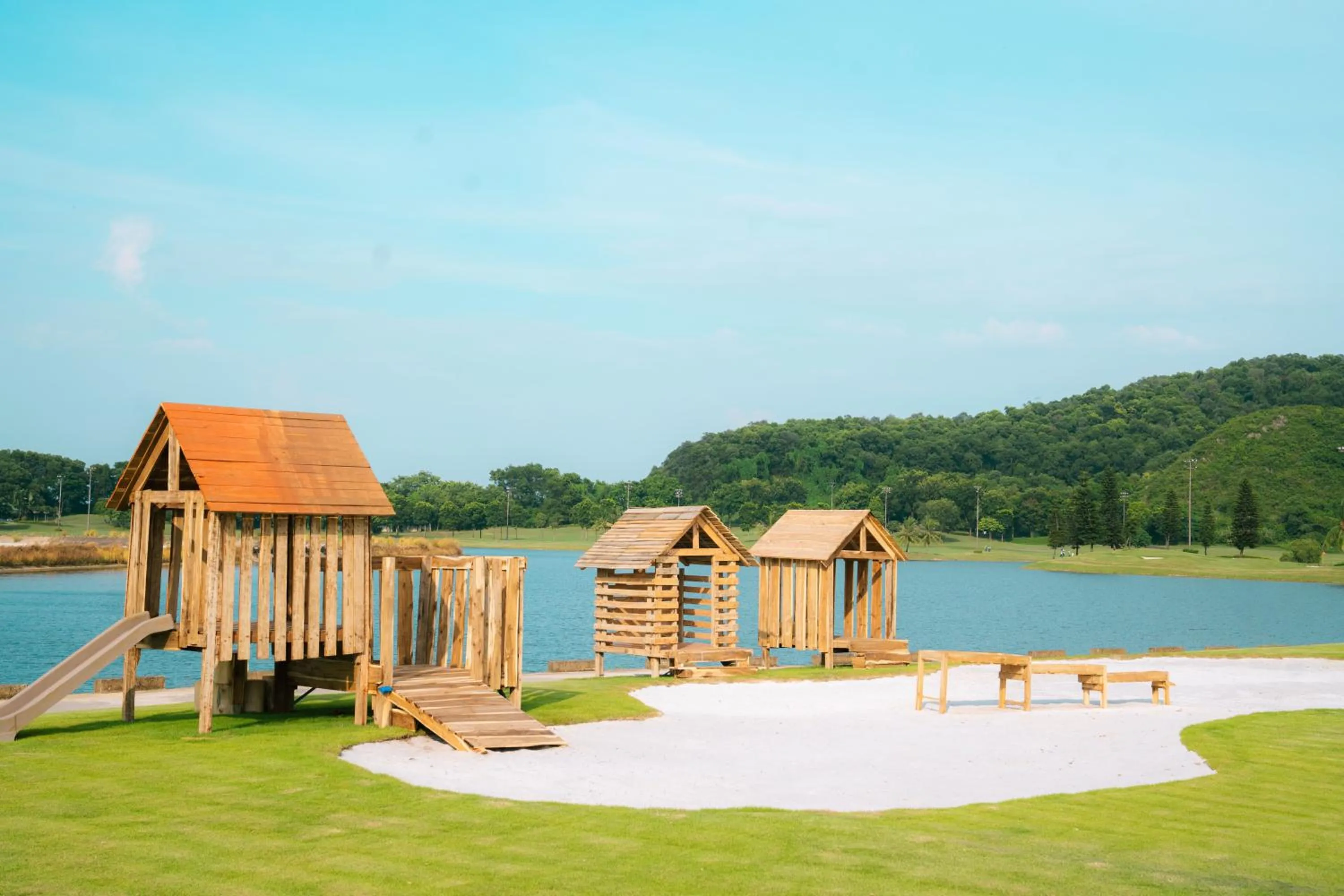 Children play ground in The Five Resort & Golf Hoang Gia Ninh Binh