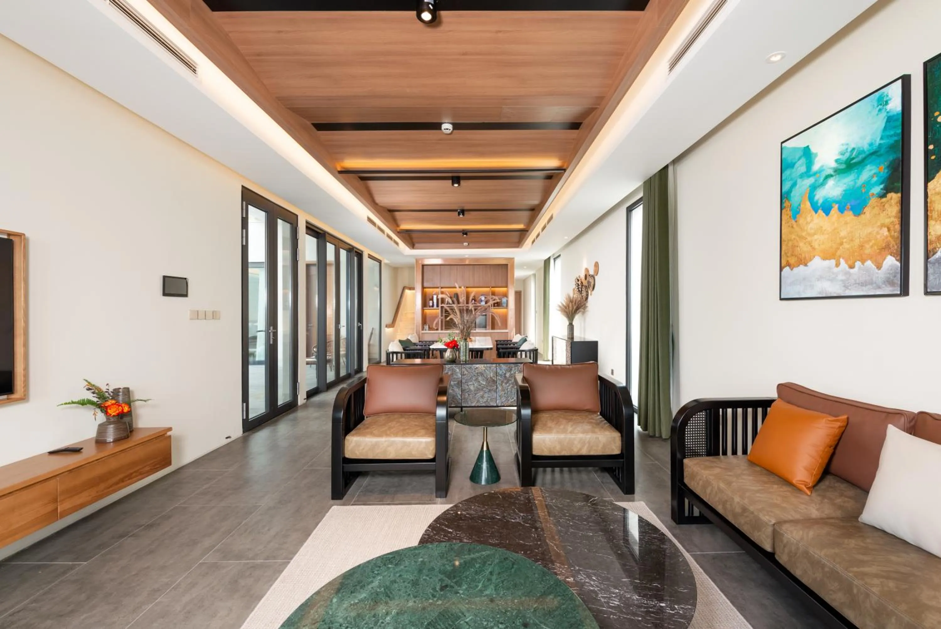 Living room, Bed in The Five Resort & Golf Hoang Gia Ninh Binh