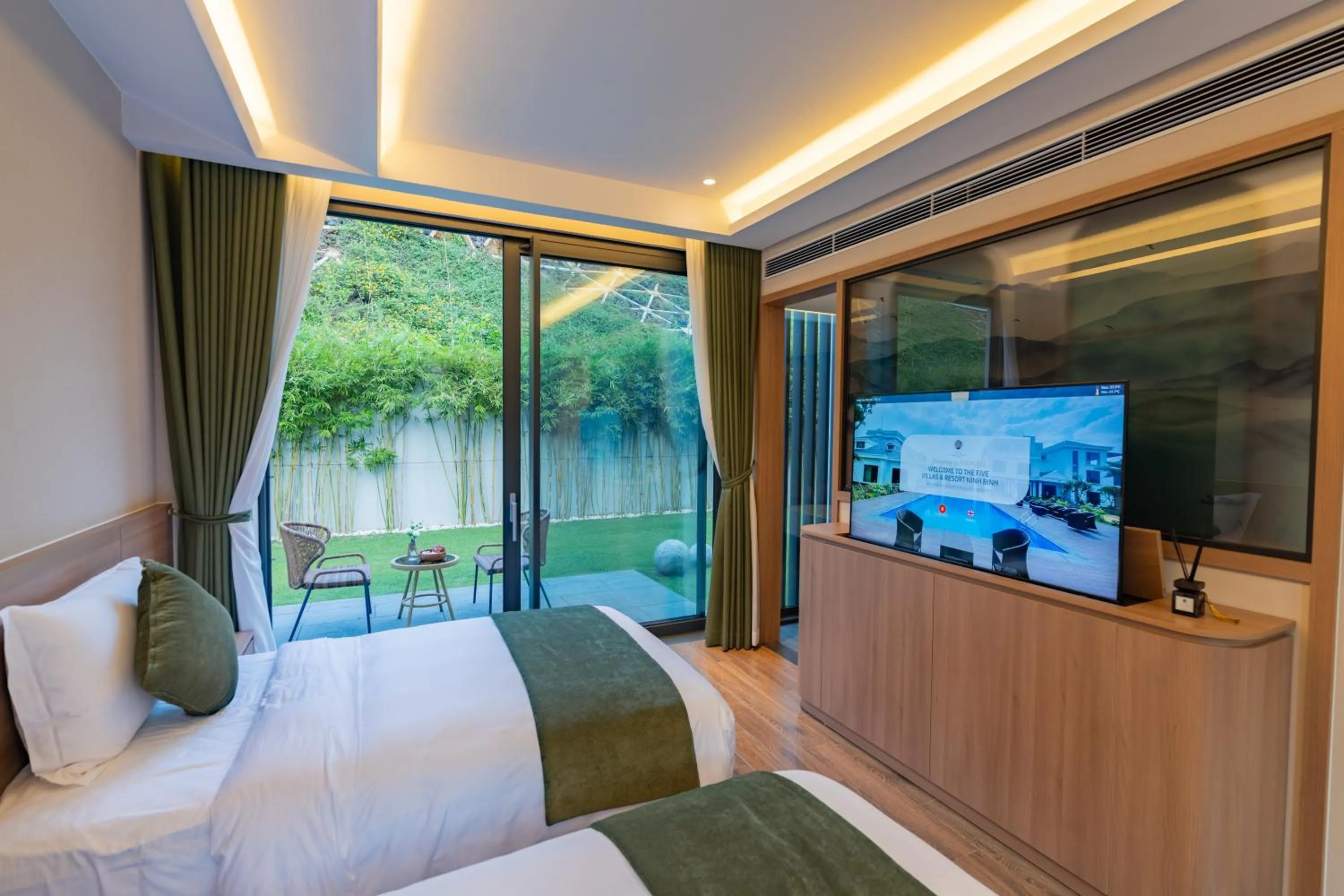 Bedroom, Bed in The Five Resort & Golf Hoang Gia Ninh Binh