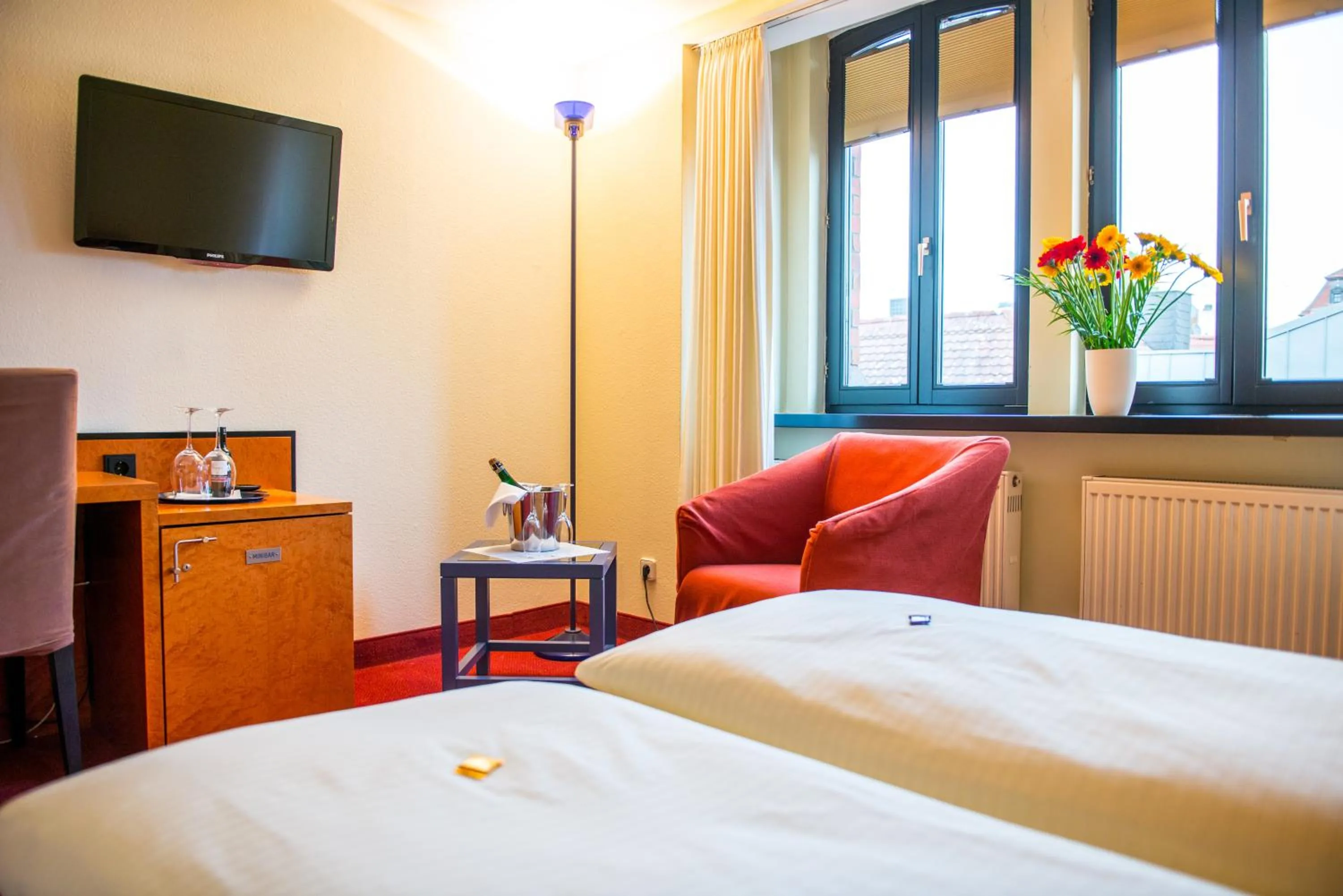 Bed in Hotel zum Ritter