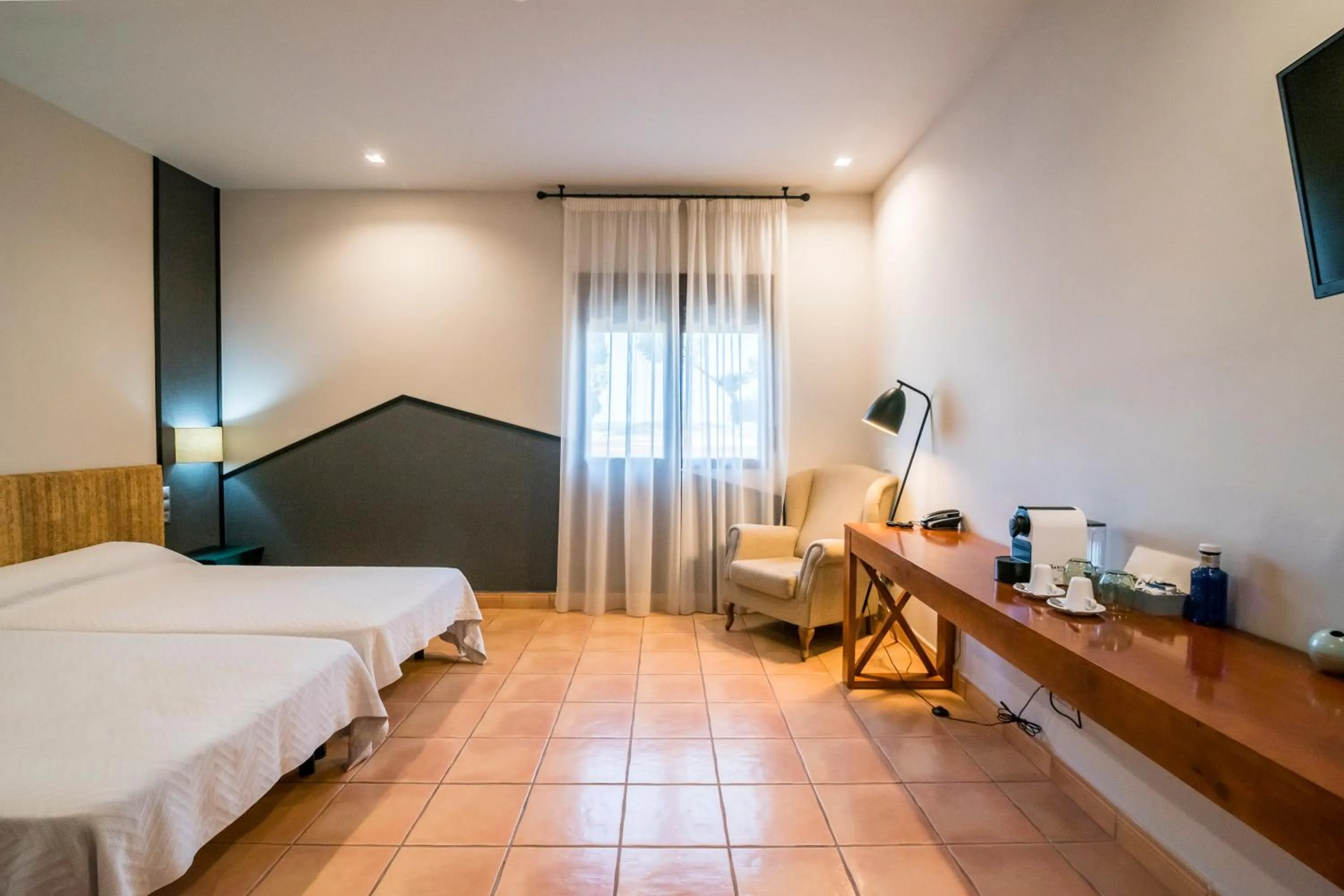 Bed in Hotel El Coto De Quevedo