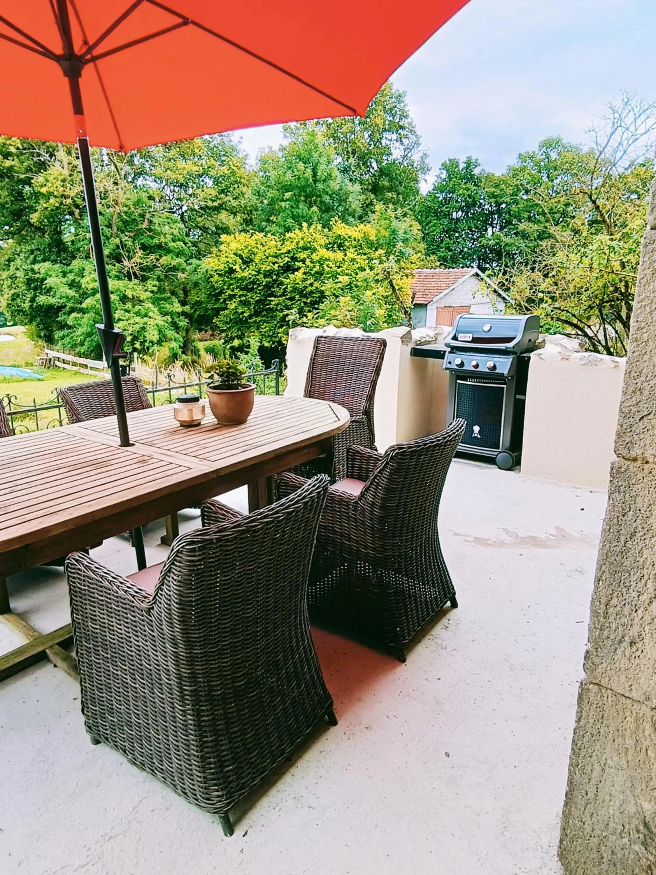 BBQ facilities in A L'Ombre Du Marronnier GITES