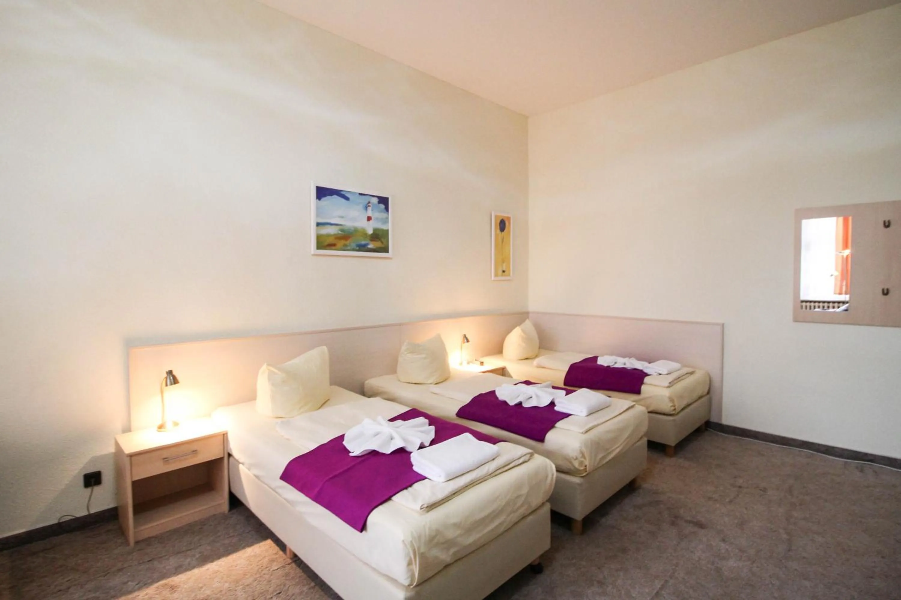 Bed in Hotel Margrit