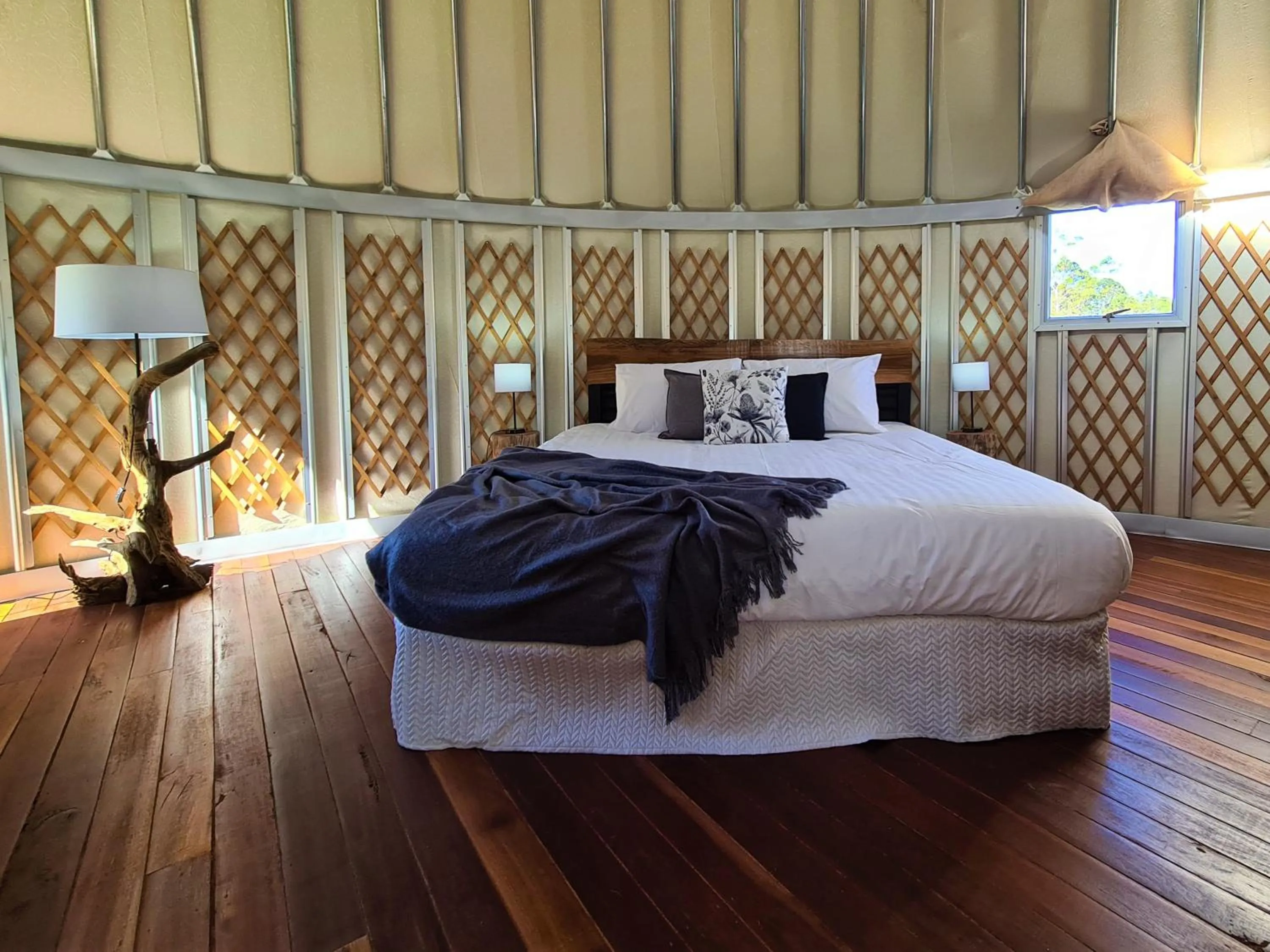 Bed in Noosa Eco Retreat