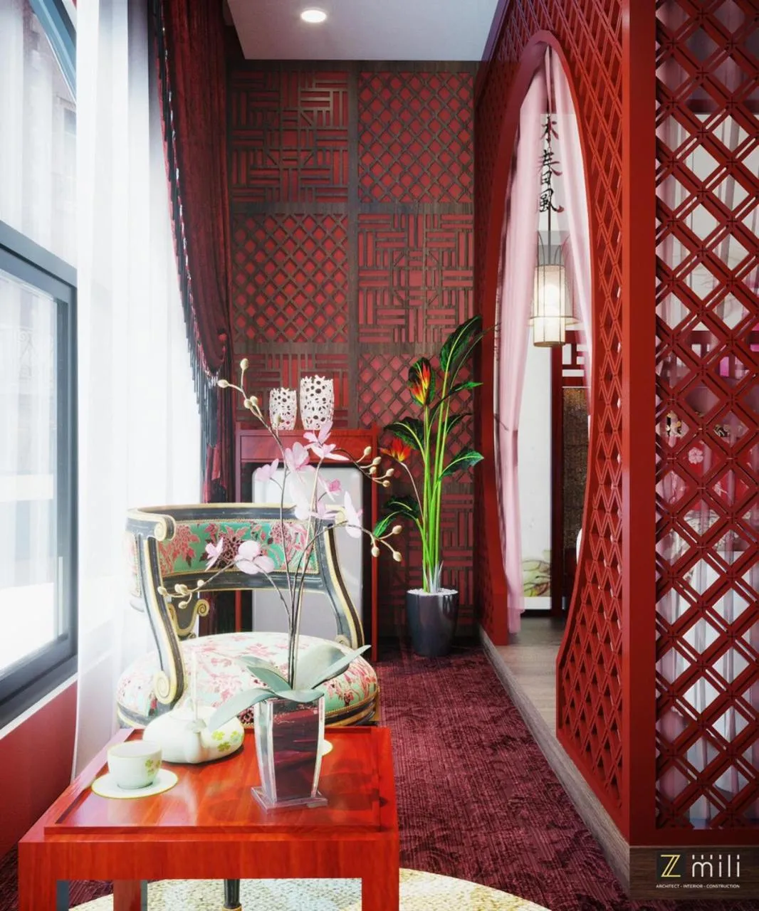 Seating area in Zen Hotel Hạ Long