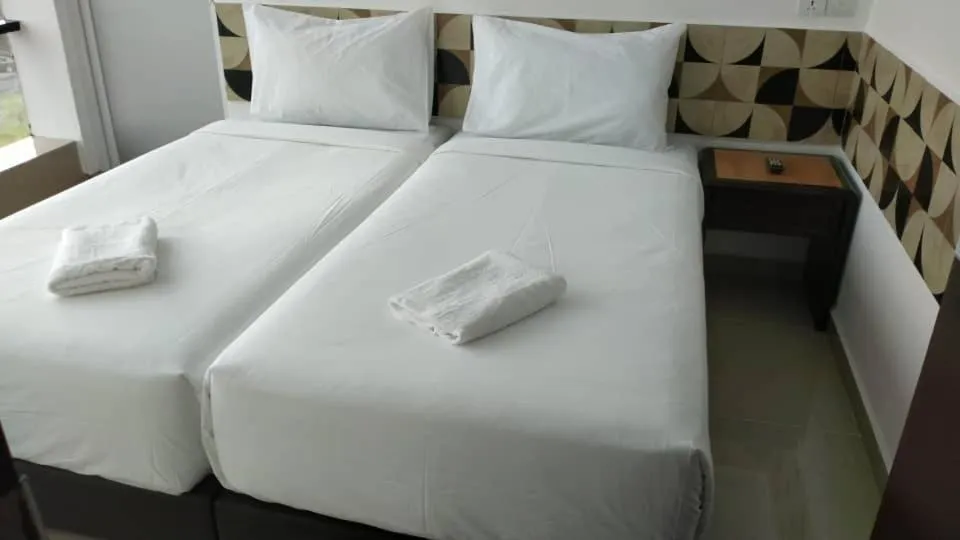 Bed in Grand Bagan Hotel