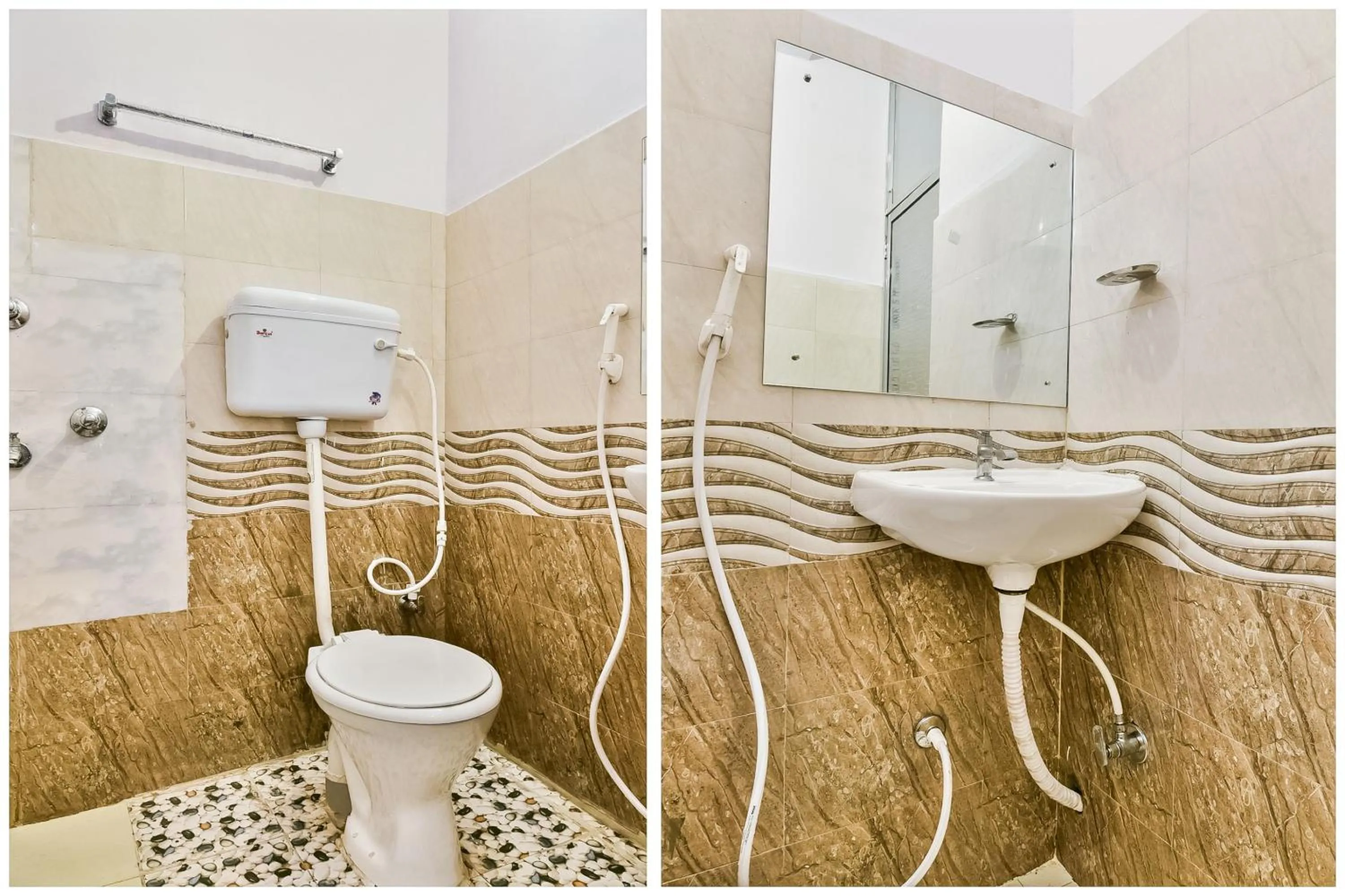 Bathroom in Hotel O AG Colony Park Patna Formerly Capital Pearl