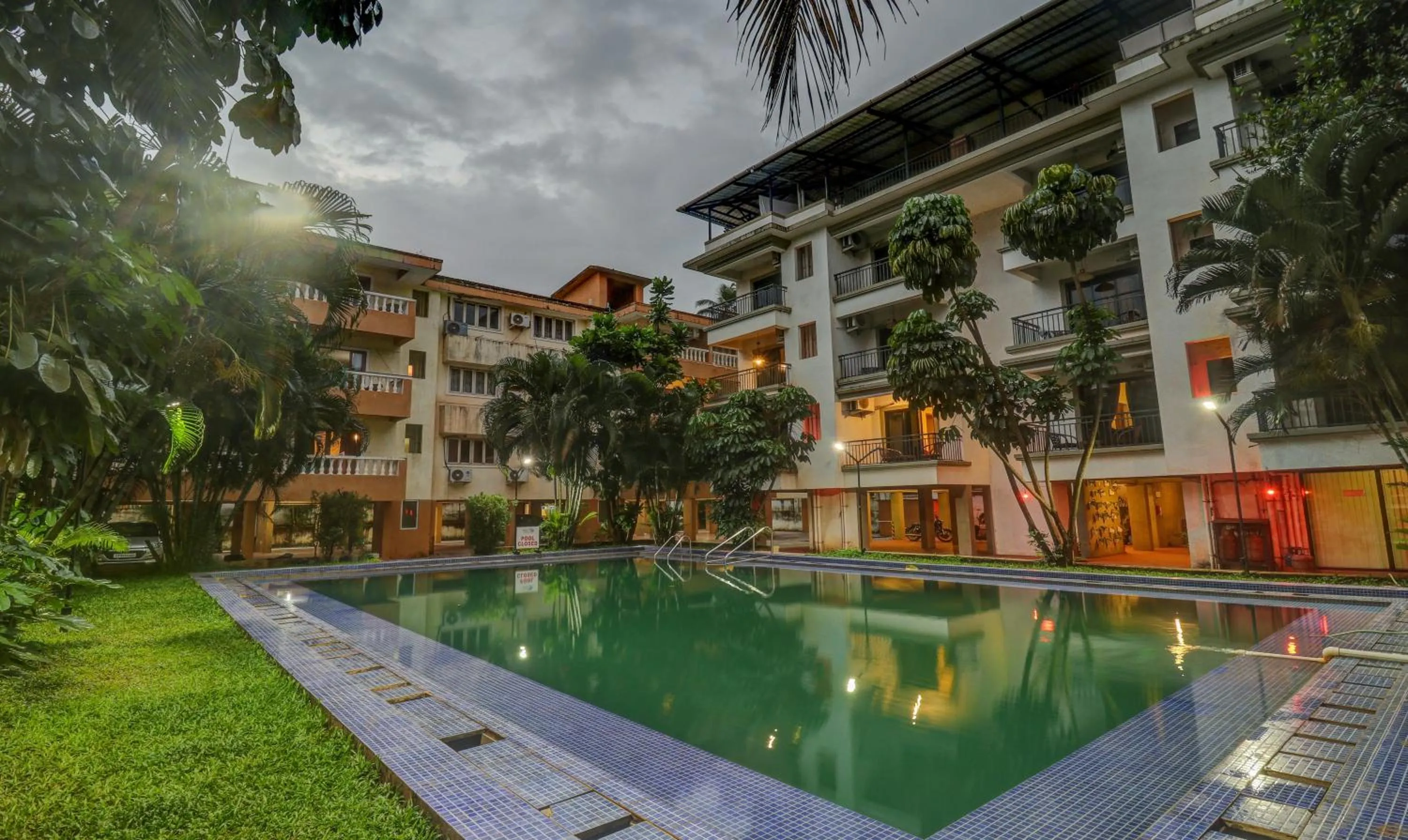 Property building in Treebo Aquamarine Arpora With Pool