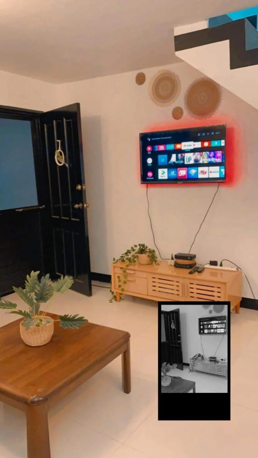 TV and multimedia in Cozy Themed 2BR TownHouse - near Clark Airport - TRP1