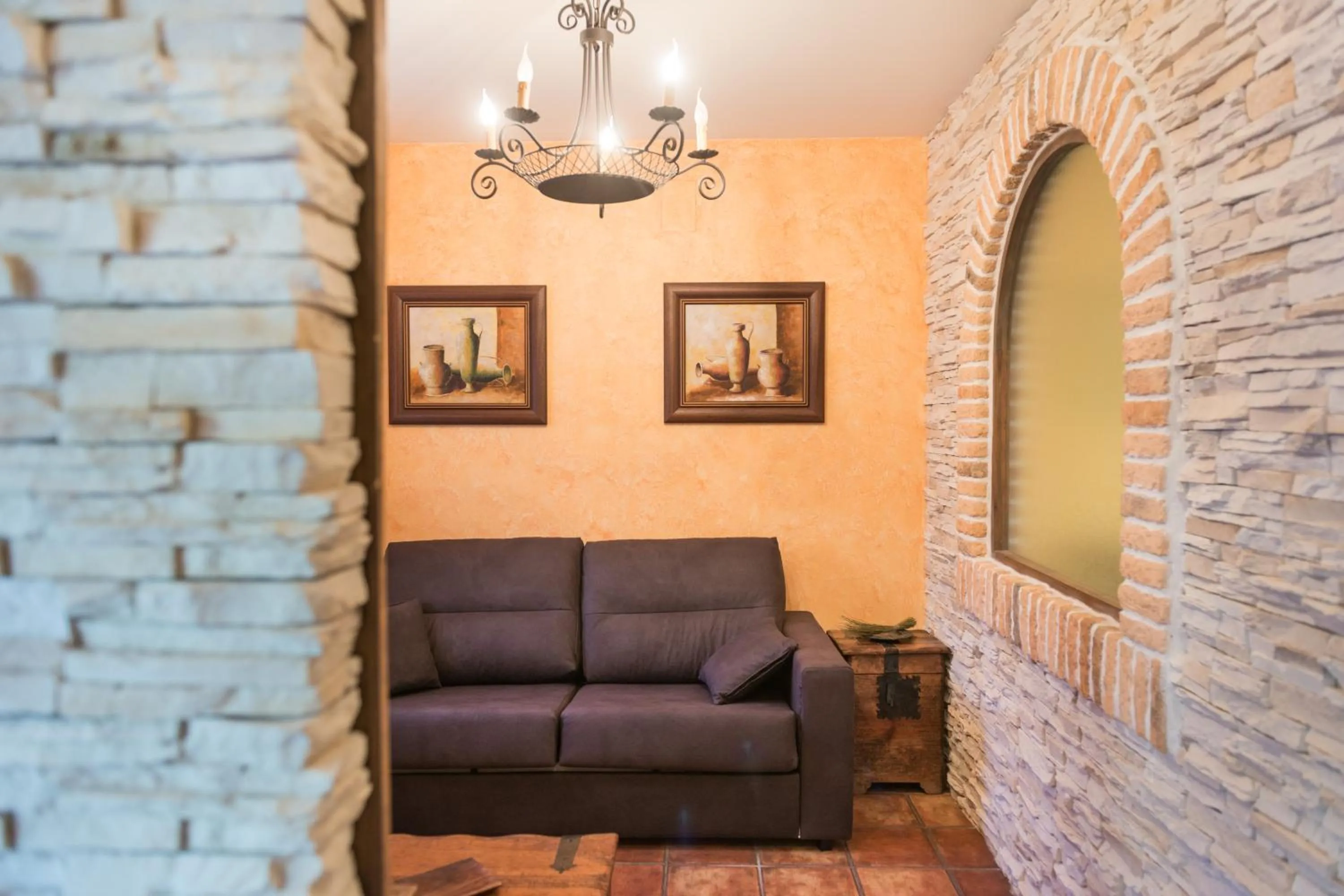 Living room in Hostal Restaurante Rijujama