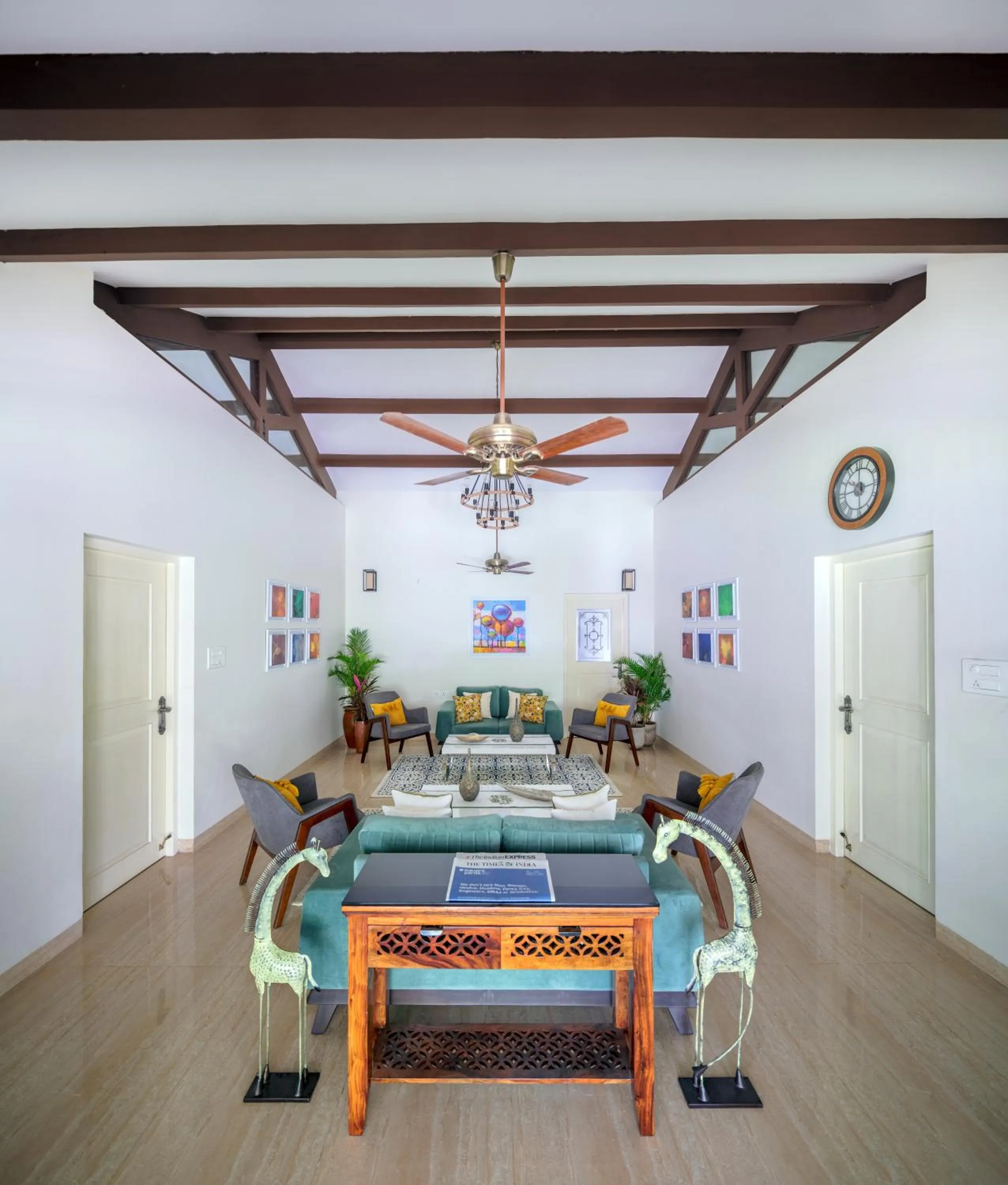 Living room in amã Stays & Sluice House Lonavala