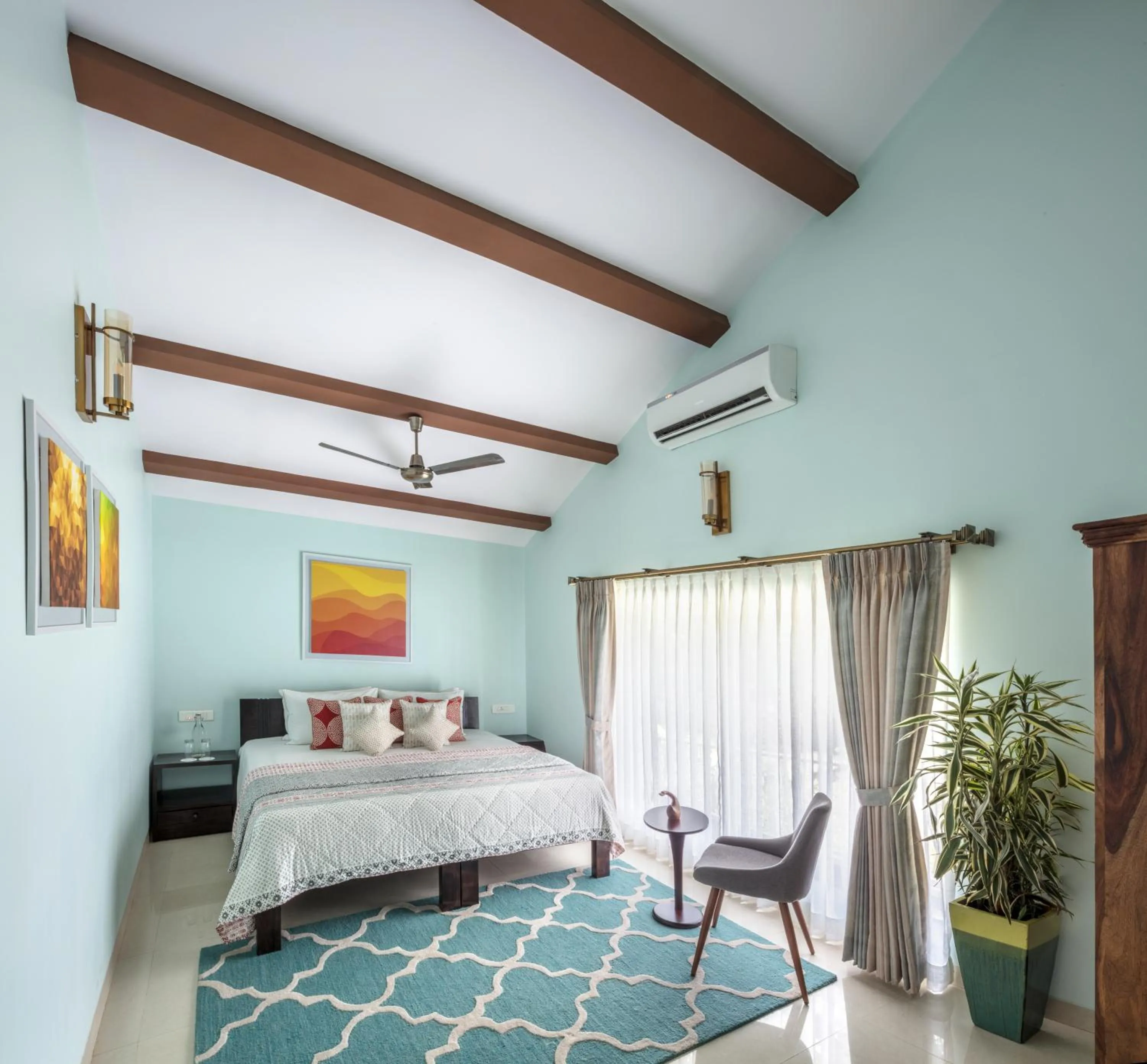 Bedroom, Bed in amã Stays & Sluice House Lonavala