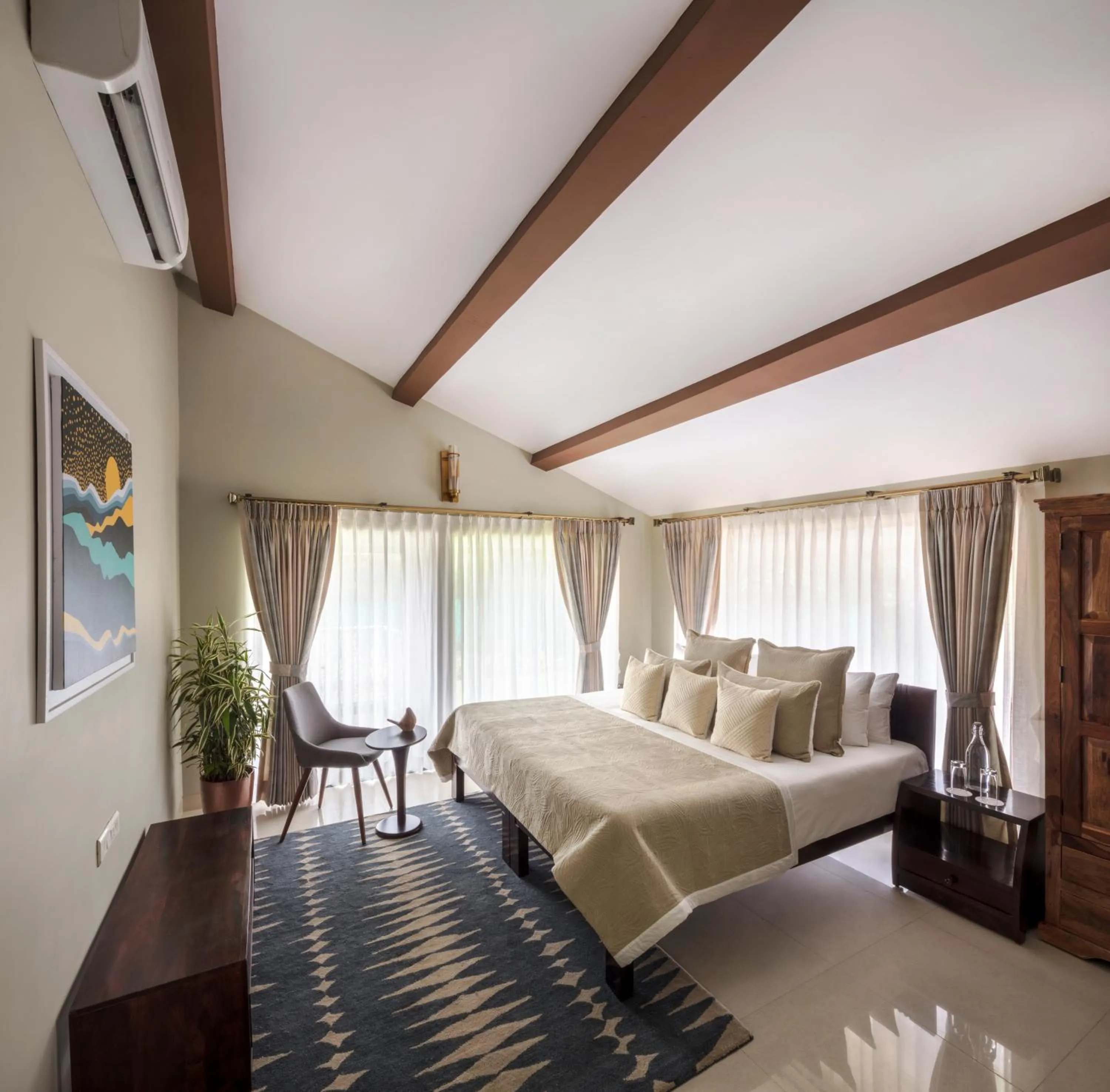 Bedroom, Bed in amã Stays & Sluice House Lonavala