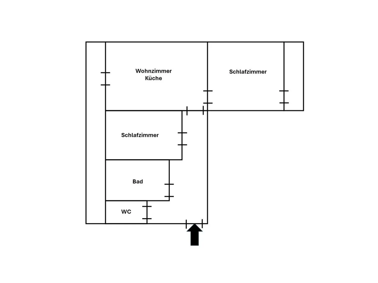 Floor plan in Gasthof Lend-Platzl
