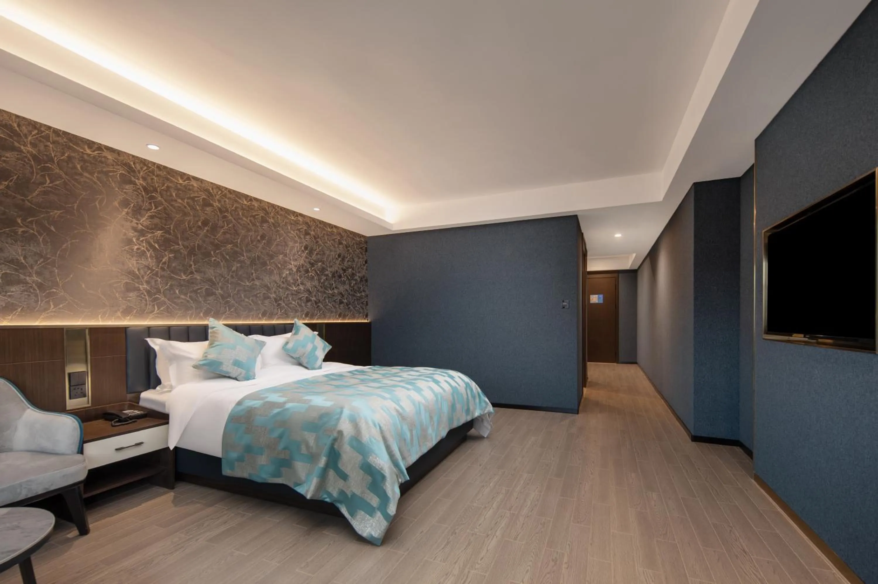 Bed in Dijing Hotel Shanghai