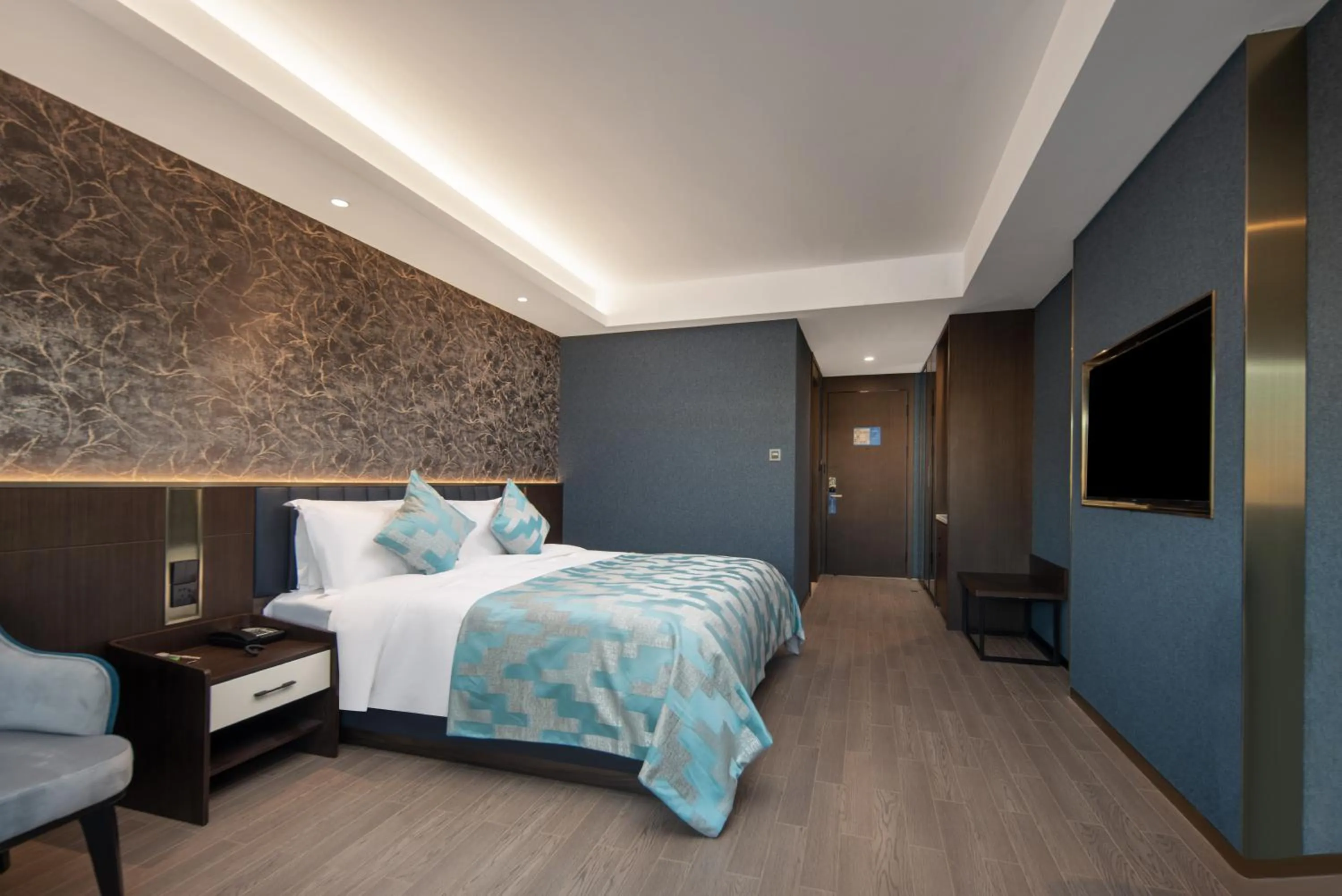 Bed in Dijing Hotel Shanghai