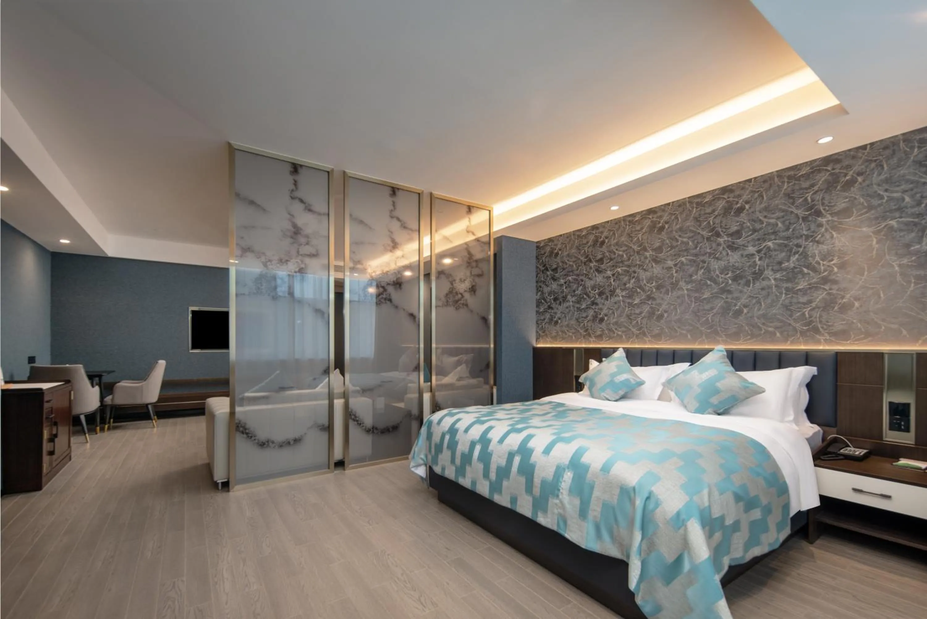 Bed in Dijing Hotel Shanghai