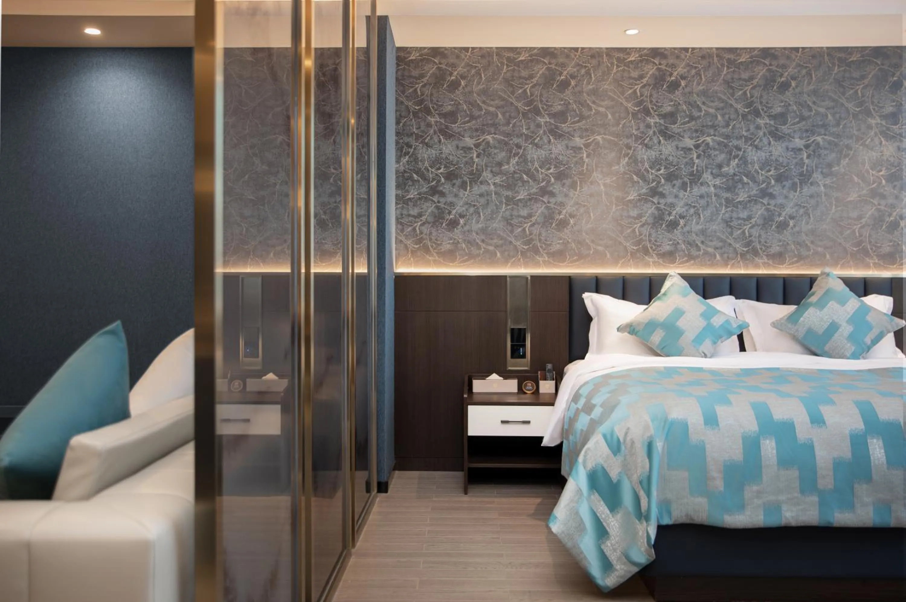 Bed in Dijing Hotel Shanghai